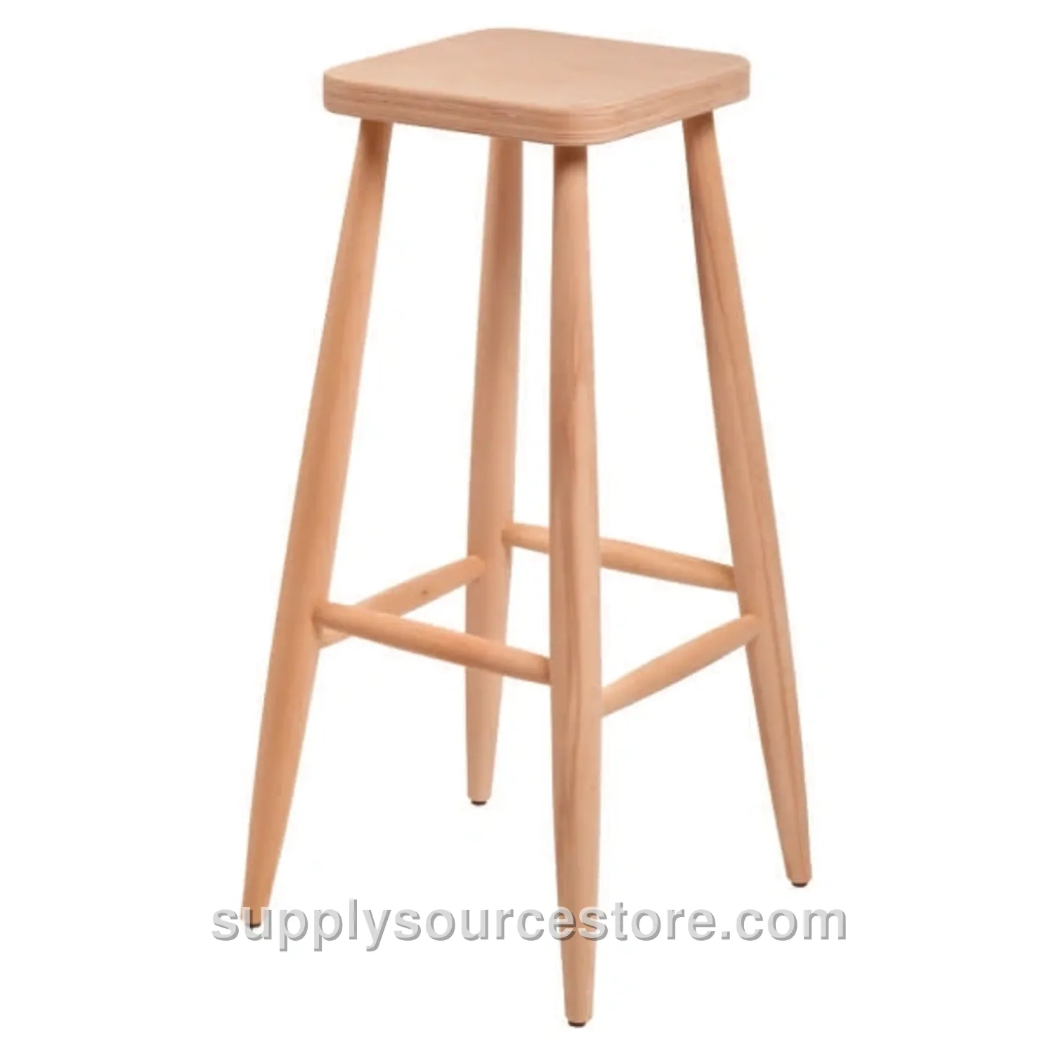 Turned Square Bar Stool