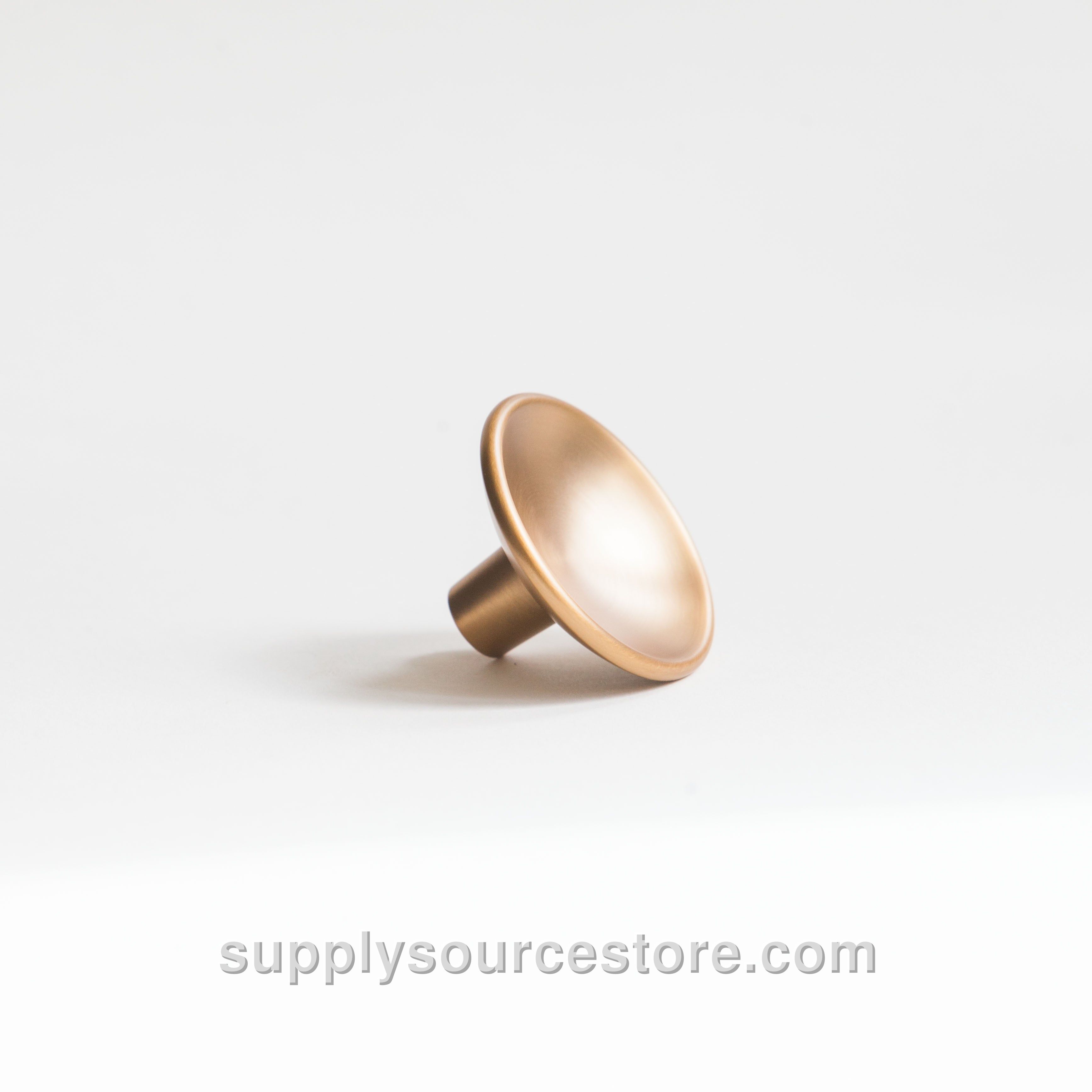 Disc brushed brass