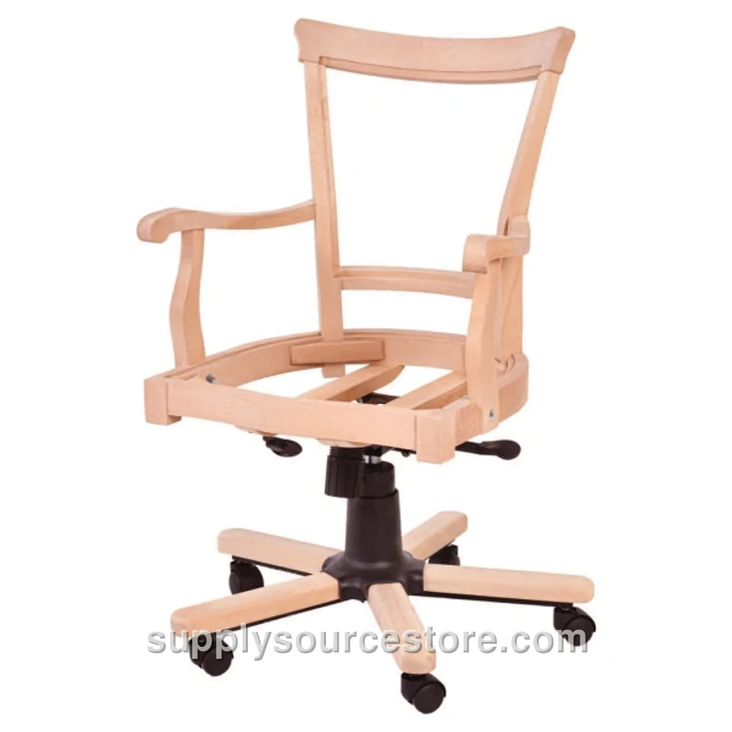 Sherif Back and Seat Upholstered Swivel Armchair