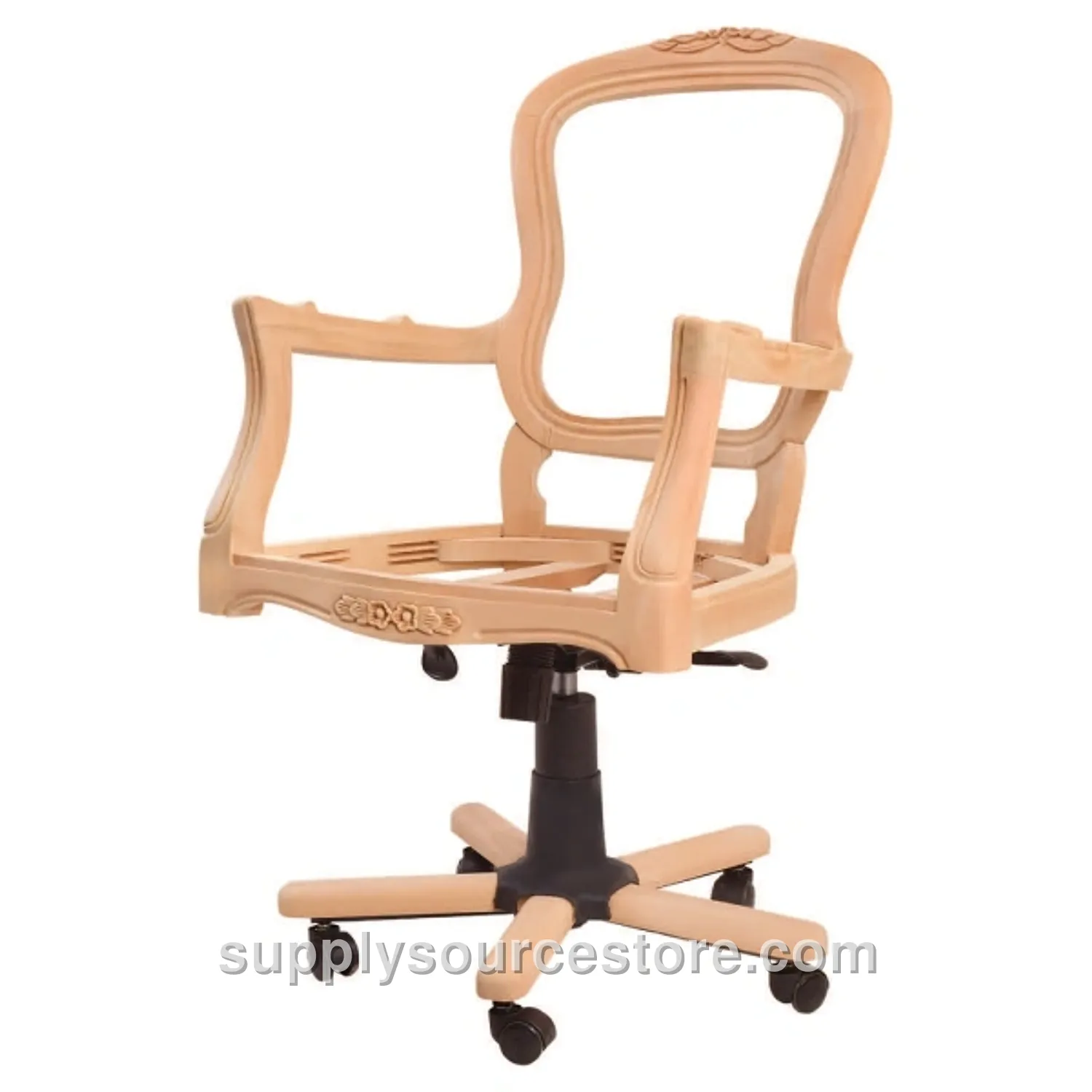 Lukens Carved Swivel Armchair