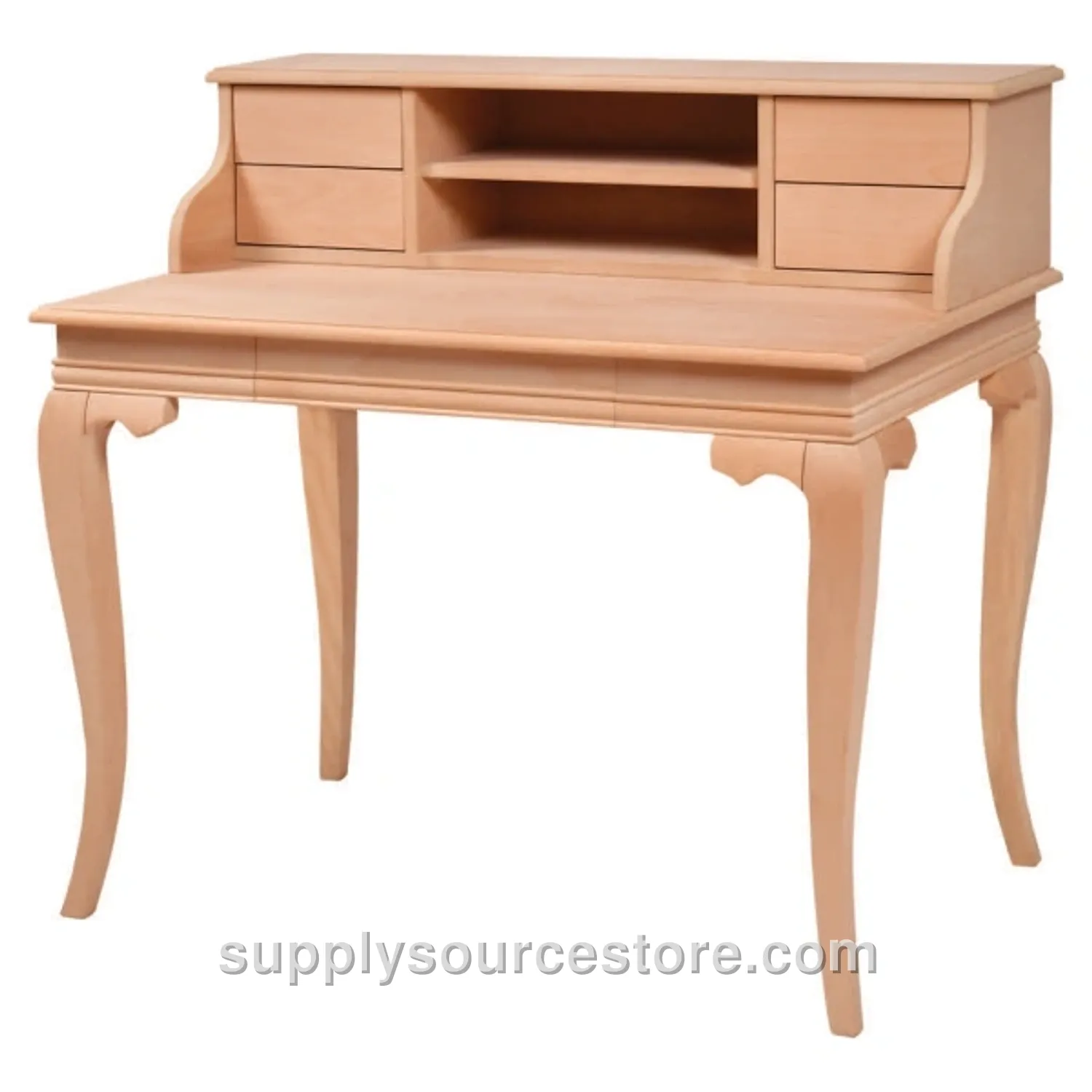 Rustic Desk With Shelves