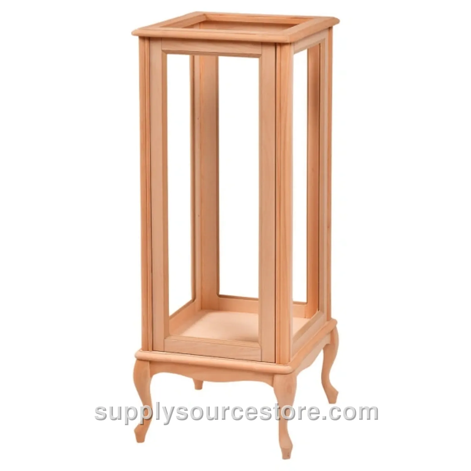 Large Glass-Fronted Square Display Cabinet