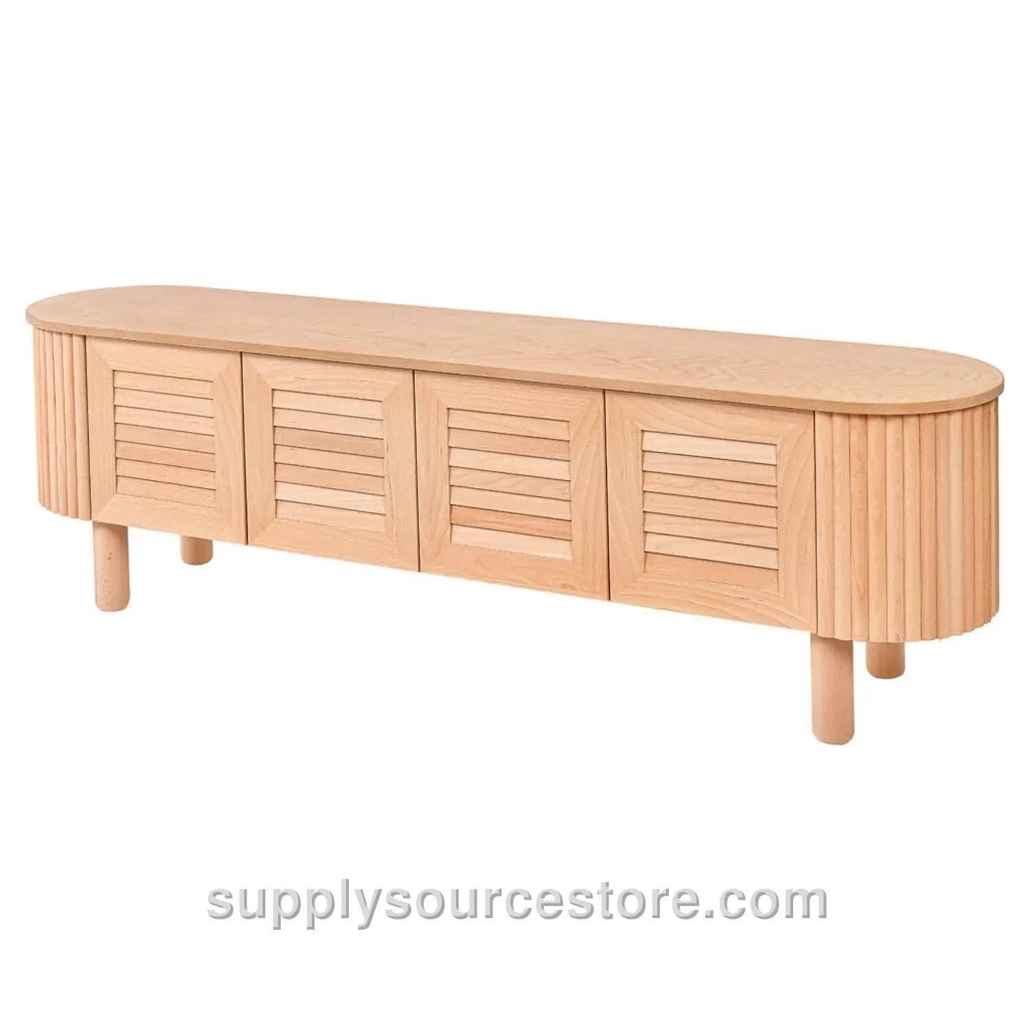 PTT Louvered TV Stand