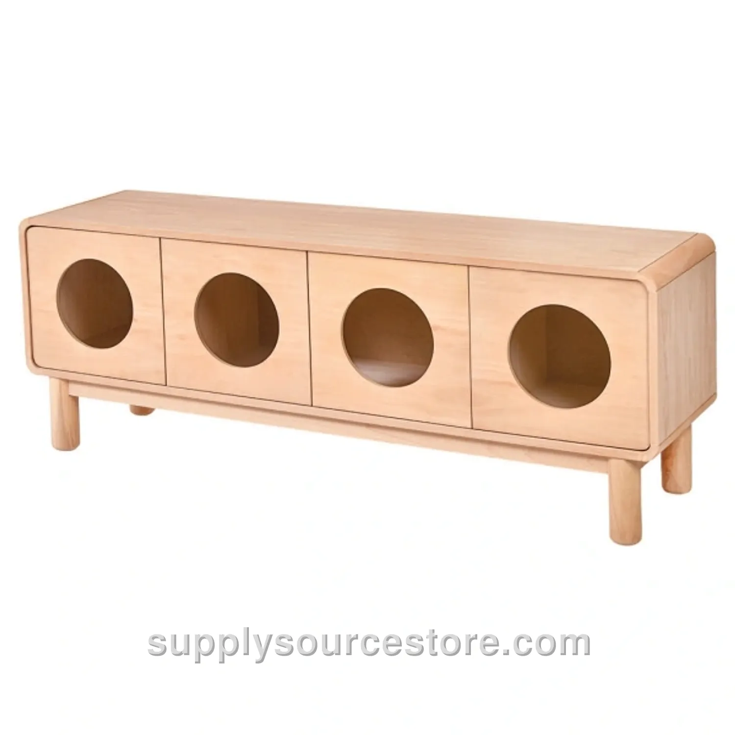 Zera Glass-Fronted TV Stand