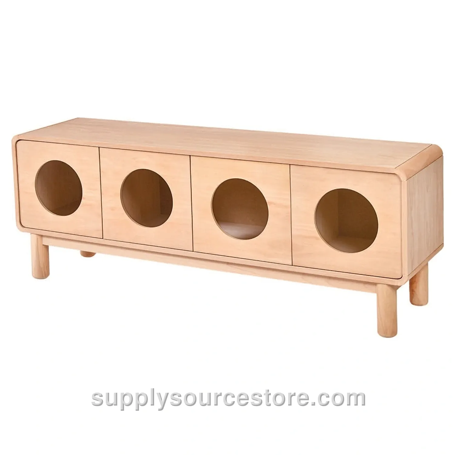 Zera Glass-Fronted TV Stand