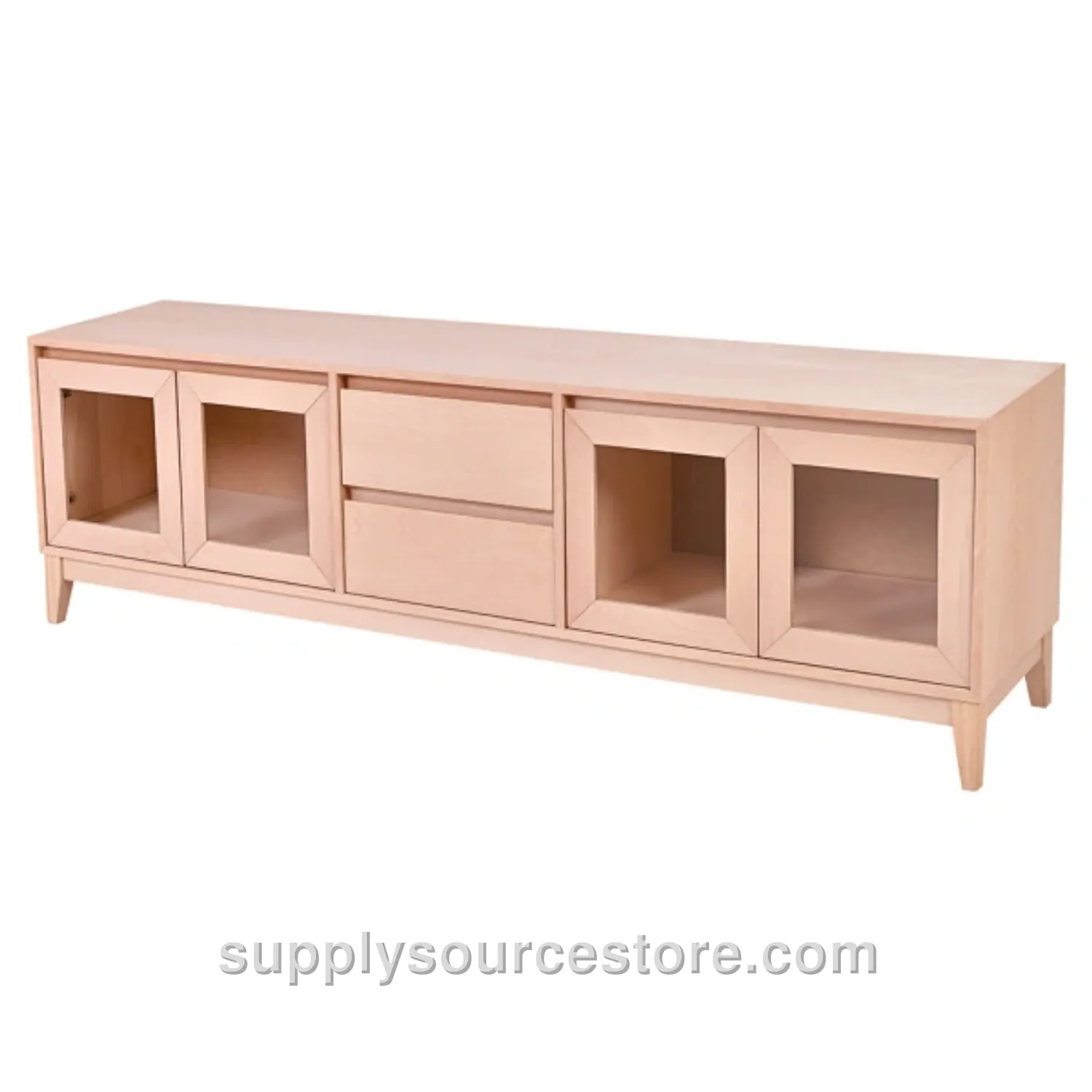 Erva Glass-Fronted With Drawers TV Stand