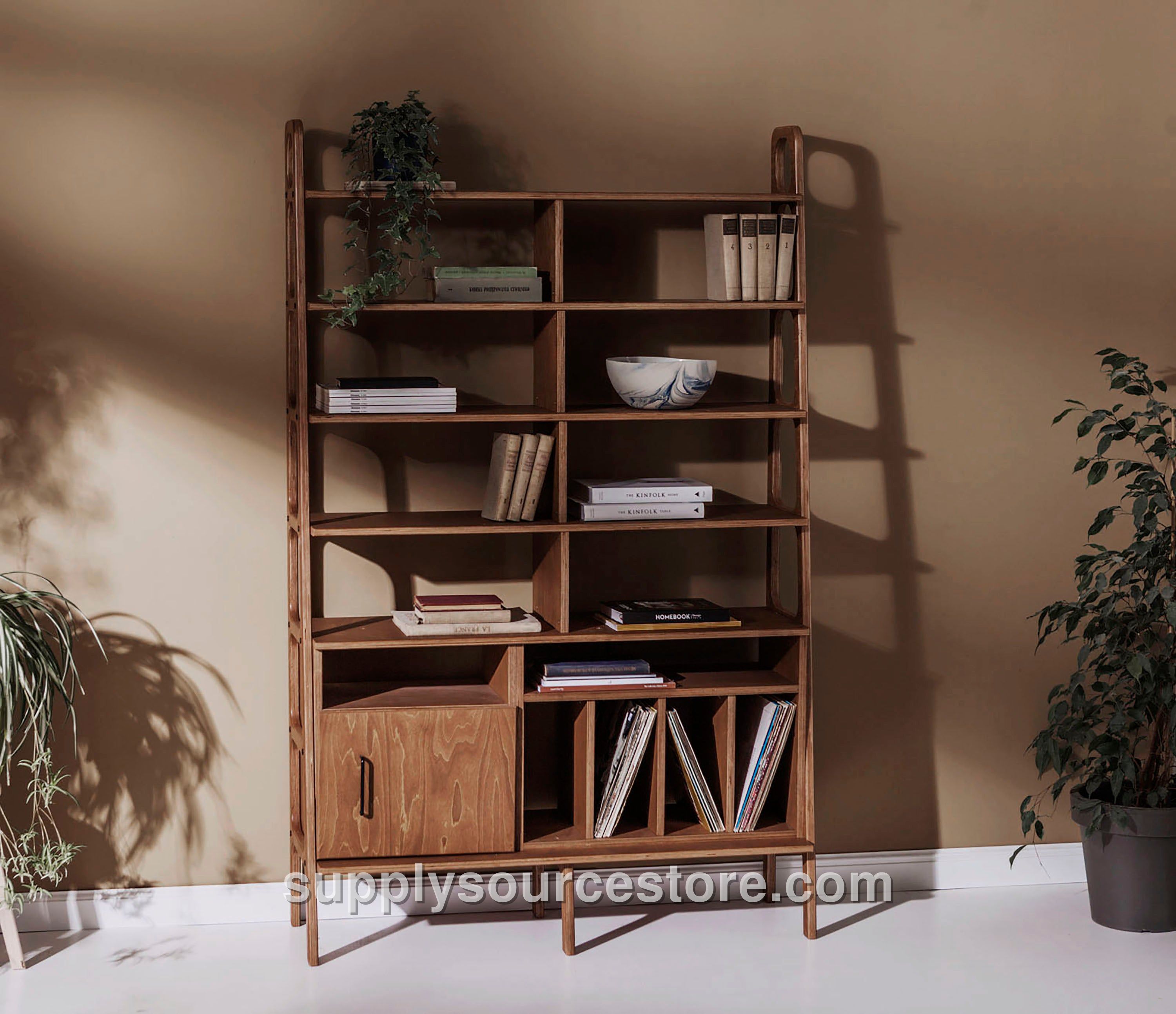 Maxi Bookcase · 120 cm (47.2 in) · Open + Vinyl