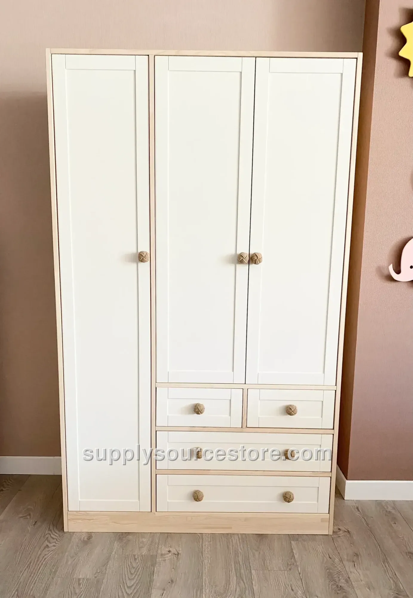 Snowflake 3-Door Wardrobe