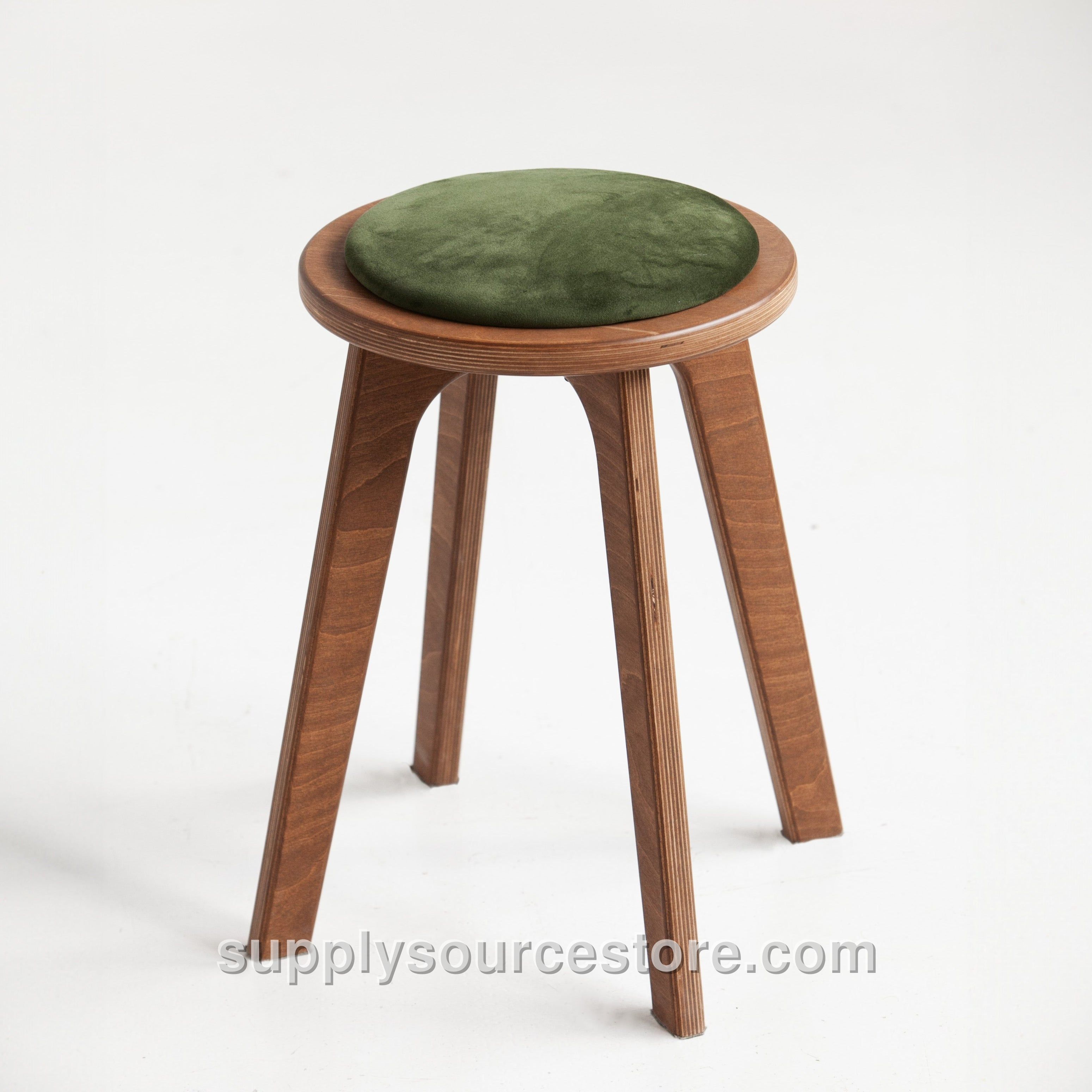 Mid-Century Stool · Round · Cushion
