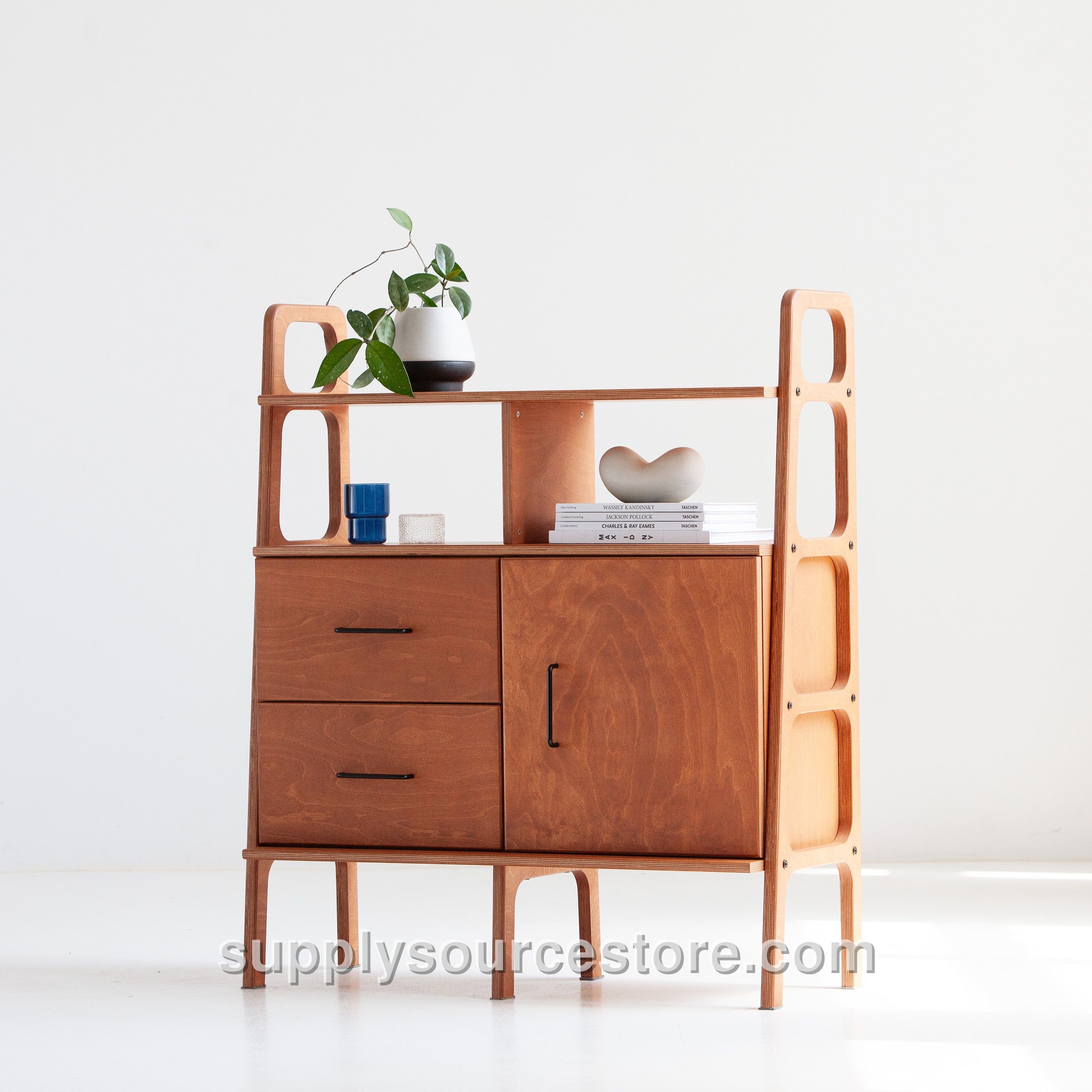 Midlite Bookcase · 97 cm (38.2 in) · Drawers + Cabinet