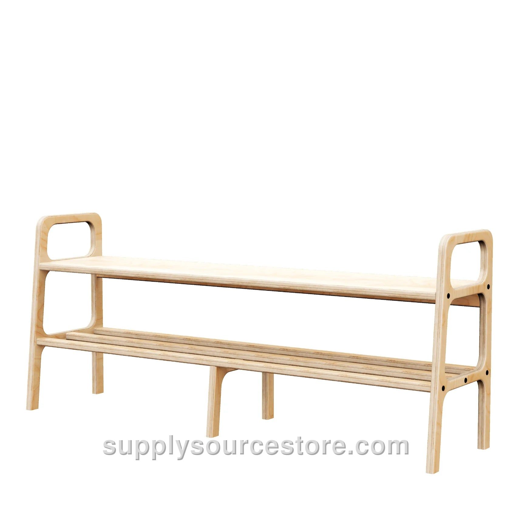 Long Entryway Bench with Cushion · 120–150 cm (47.2-59.1 in)