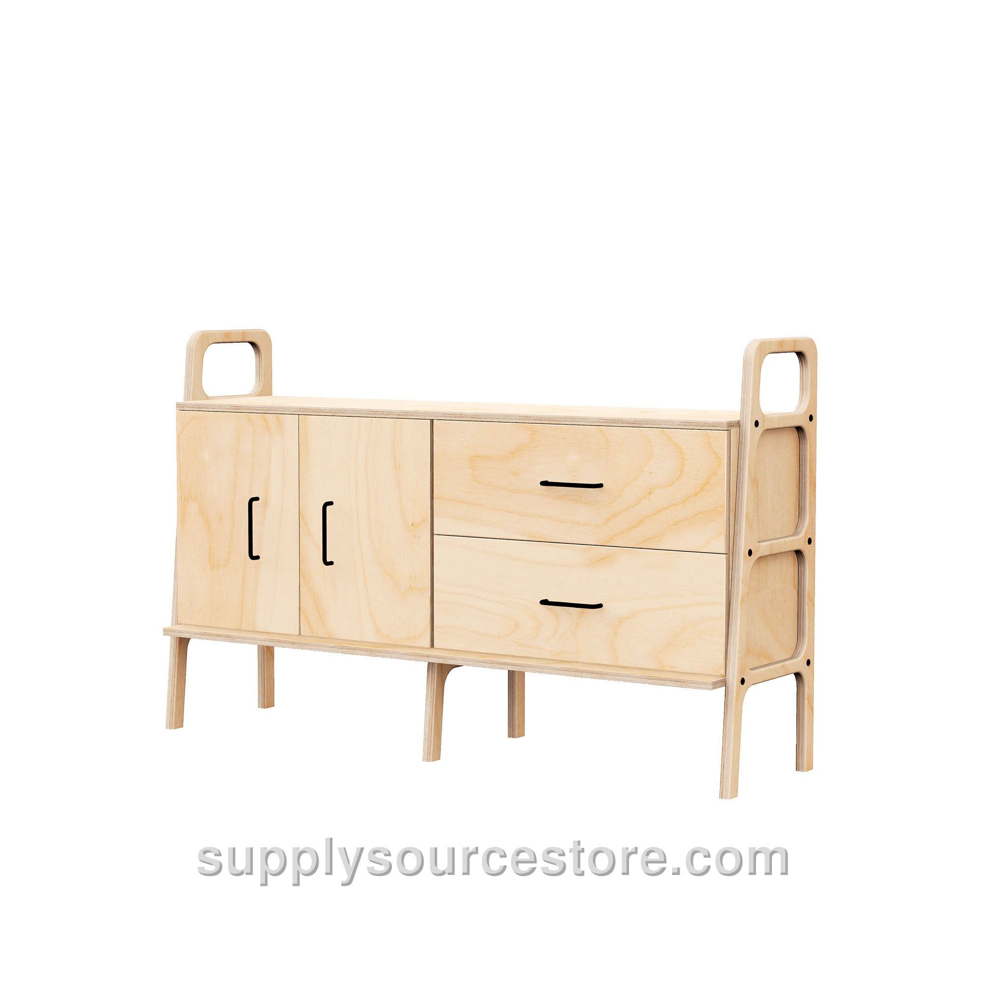 Mid-Century Credenza · Drawer & Cabinet · 143 cm (56.3 in)