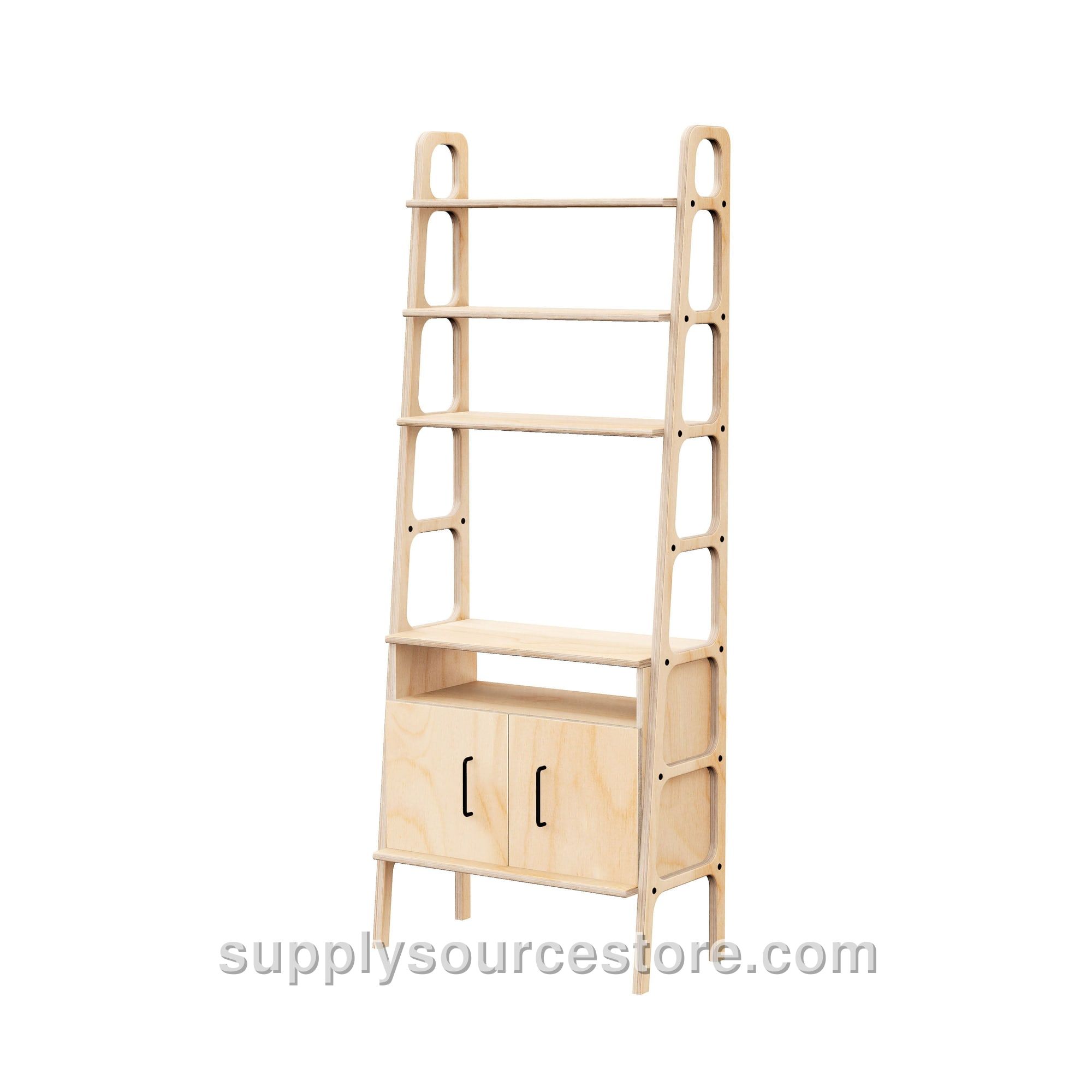 Maxi Bookcase with open cabinet · 190 cm (74.8 in)