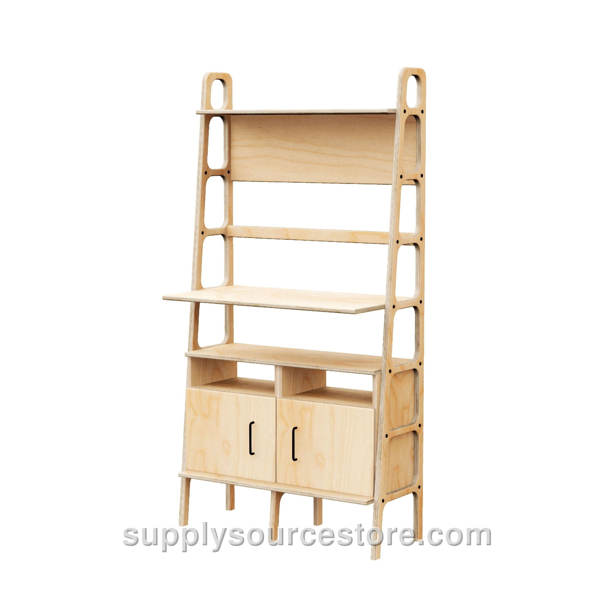 Mid-Century Standing Desk with Shelf · 190 cm (74.8 in)