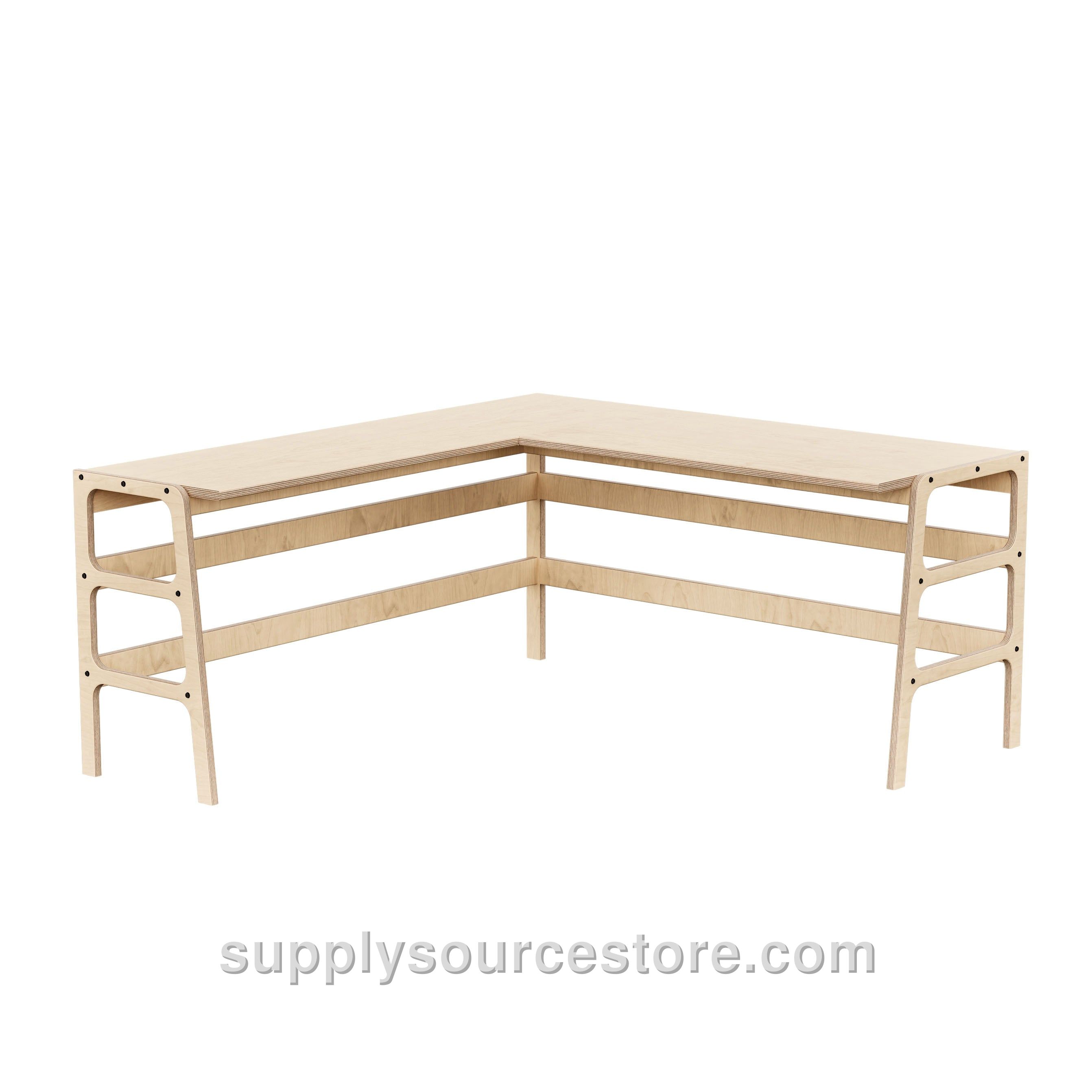 Mid-Century L-Shape Desk · 65/49