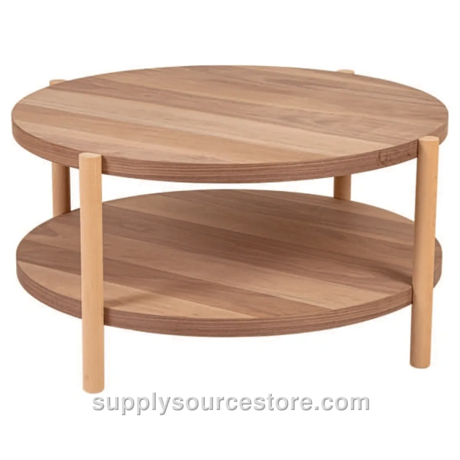 Abelya Round Coffee Table Walnut