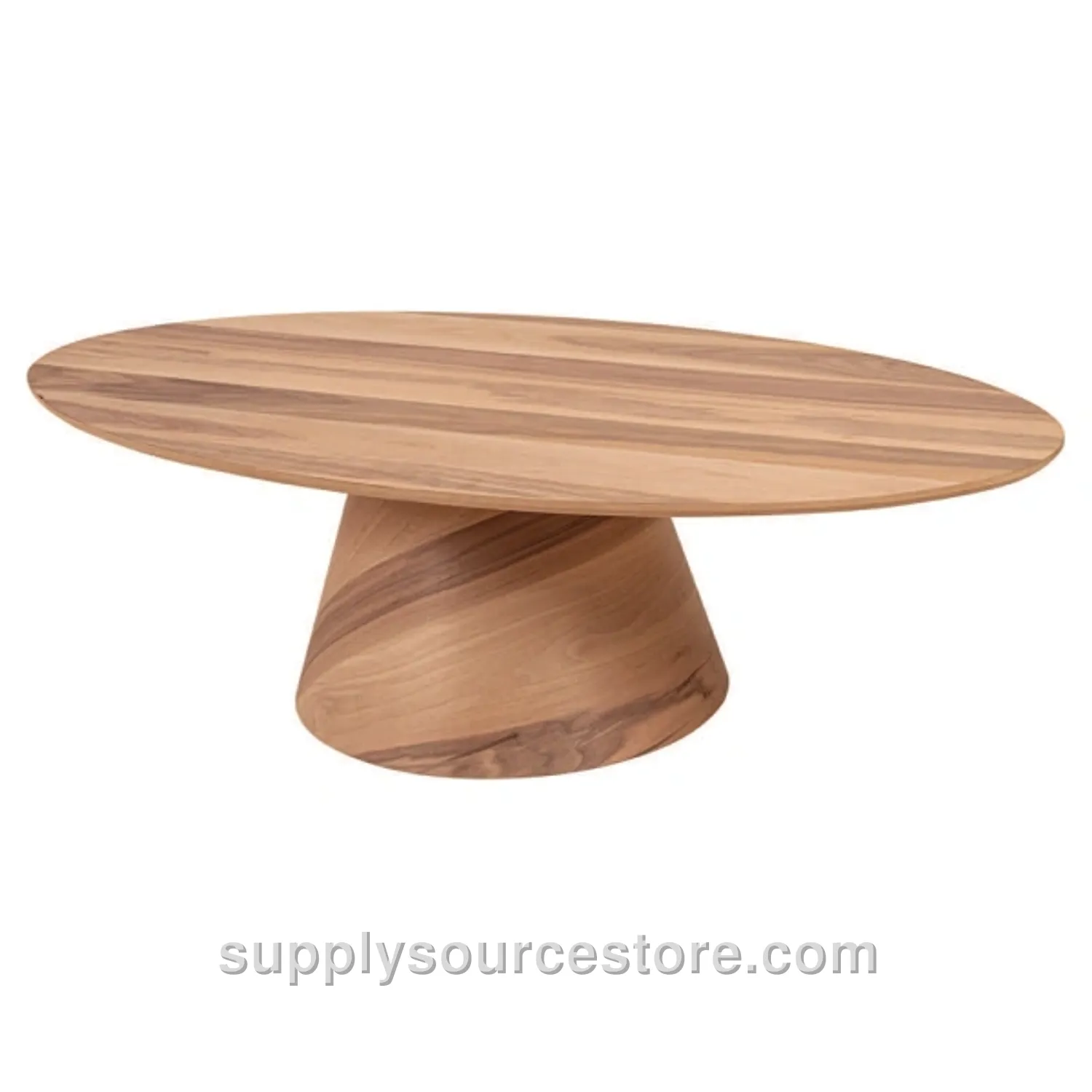 Oslo Oval Coffee Table Walnut