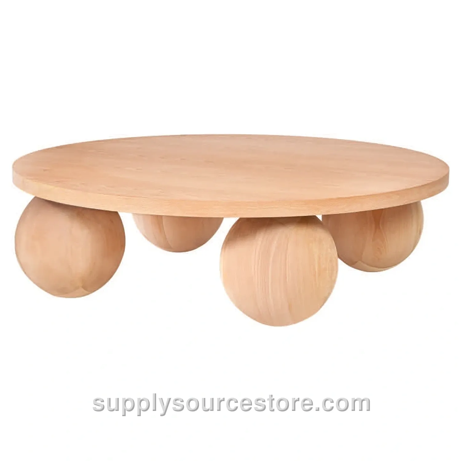 Ball Coffee Table Round Beech