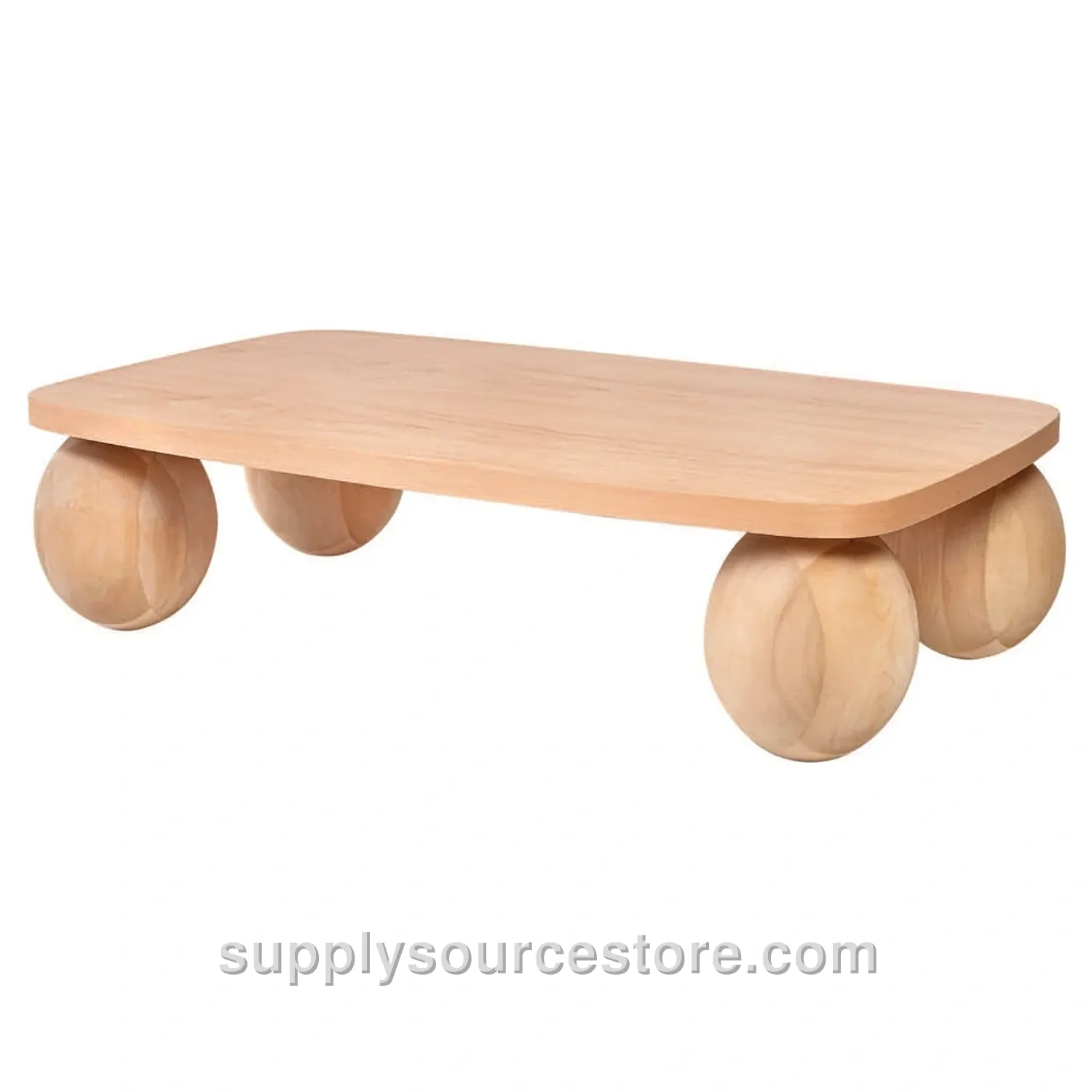 Ball Coffee Table Robus Rectangular Beech