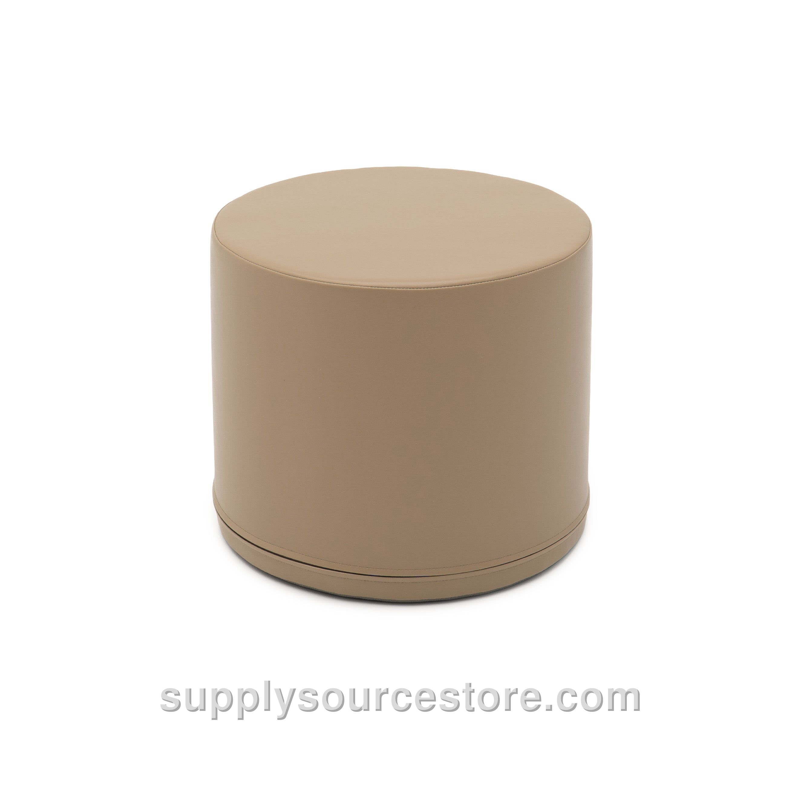 Round Soft Play Pouf - Grey Beige