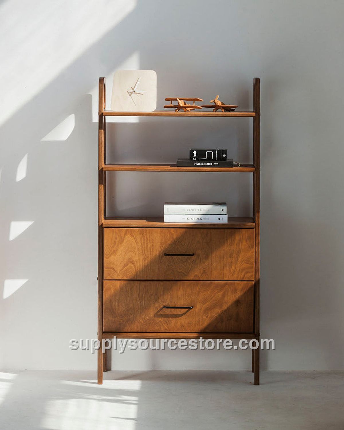 Midi Bookcase with Drawers
