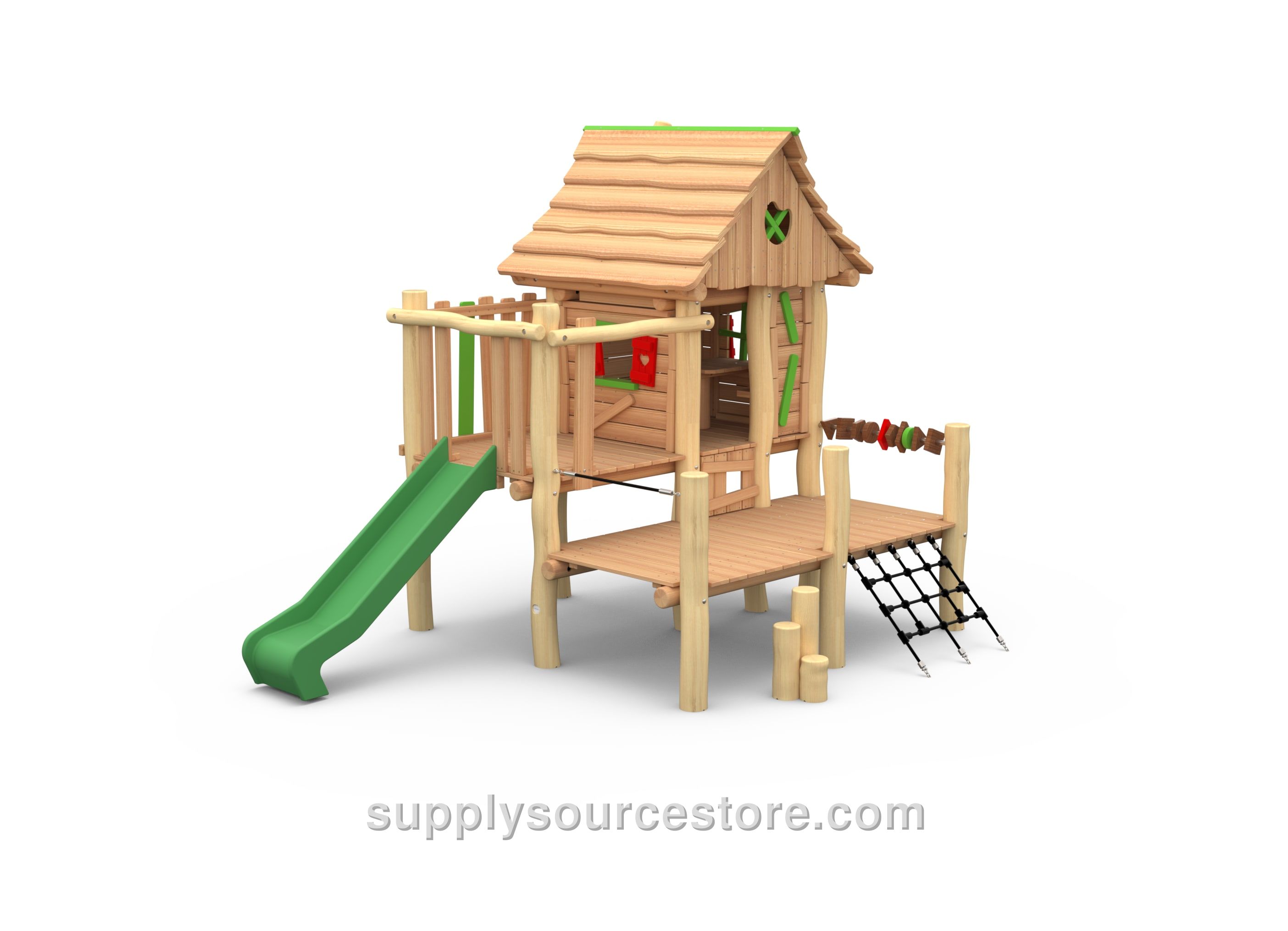 Ranger's Cabin (plastic Slide) Toddler Play Unit