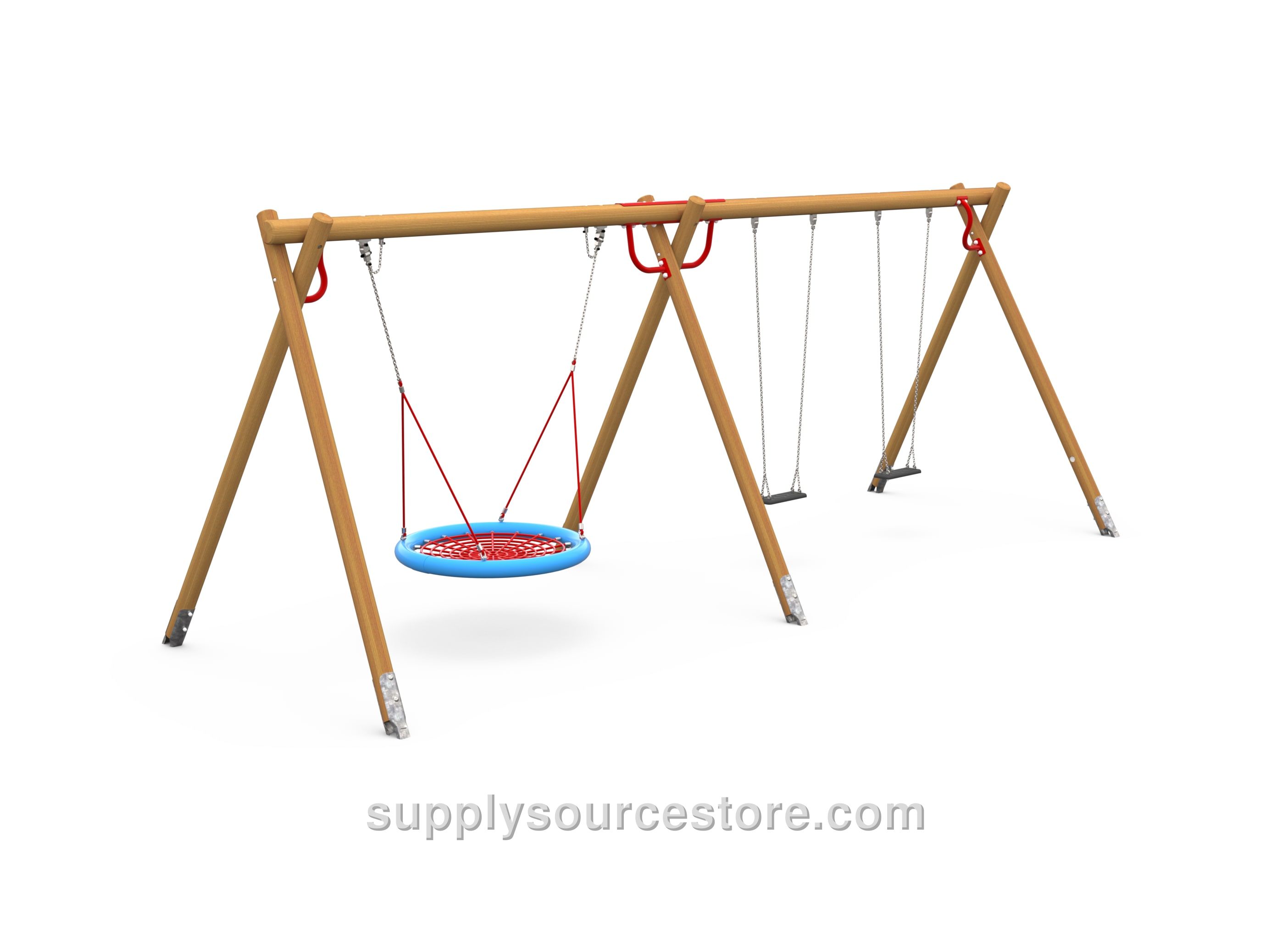 Double Swing (with Swing Basket And Two Rubber Seats)
