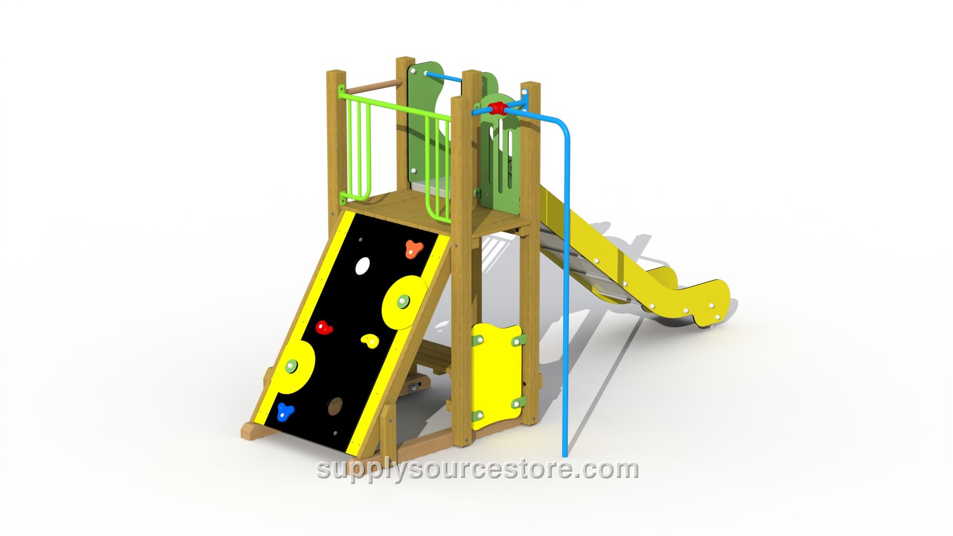Mountain Hut (stainless Steel Slide) Toddler Play Unit