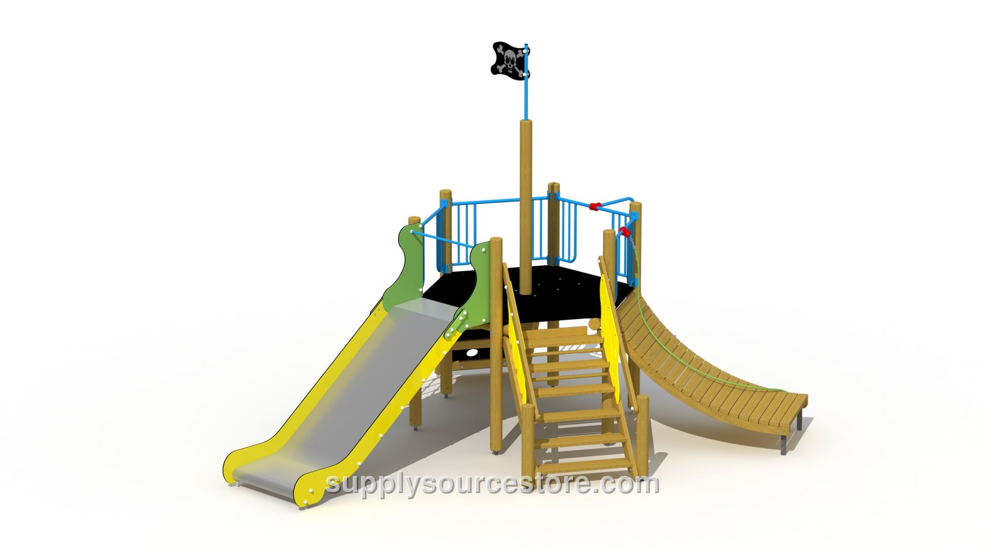 Ocean Star (stainless Steel Slide) Play Tower