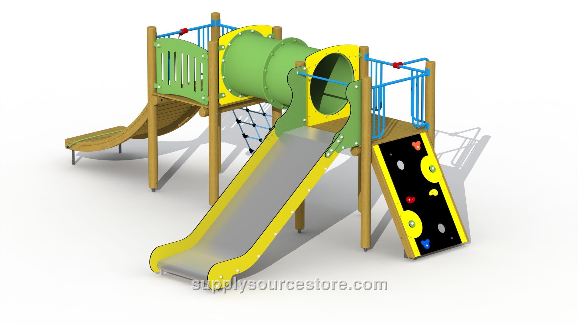 Indian Village (Stainless Steel Slide, Crawl Tunnel)