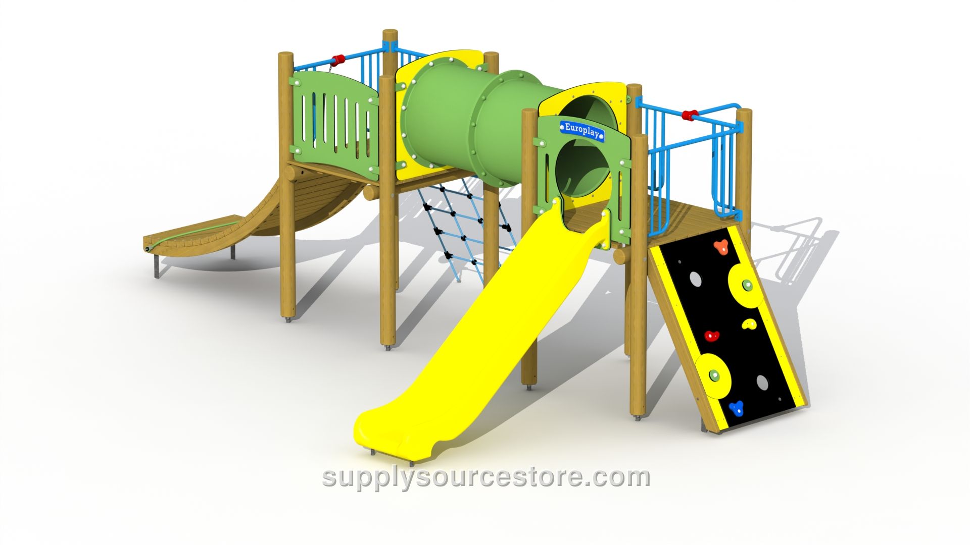 Indian Village (plastic Slide, Crawl Tunnel) Play Tower