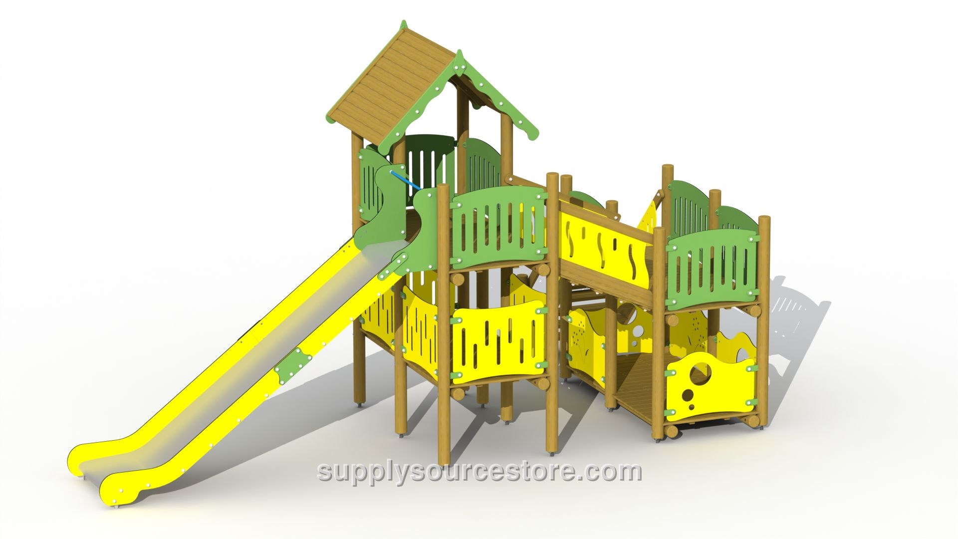 Pirates Den (high Stainless Steel Slide) Play Tower