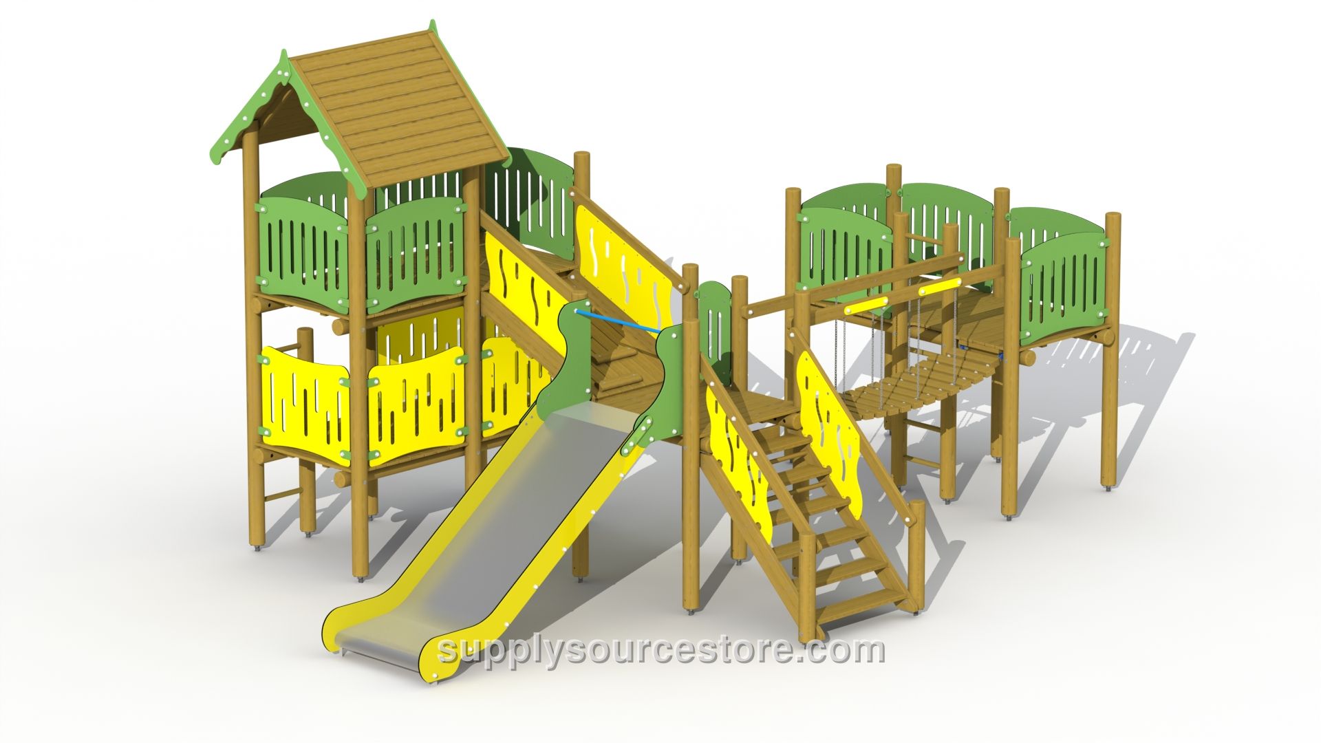Robin Hood's Hideout (low Stainless Steel Slide) Play Tower