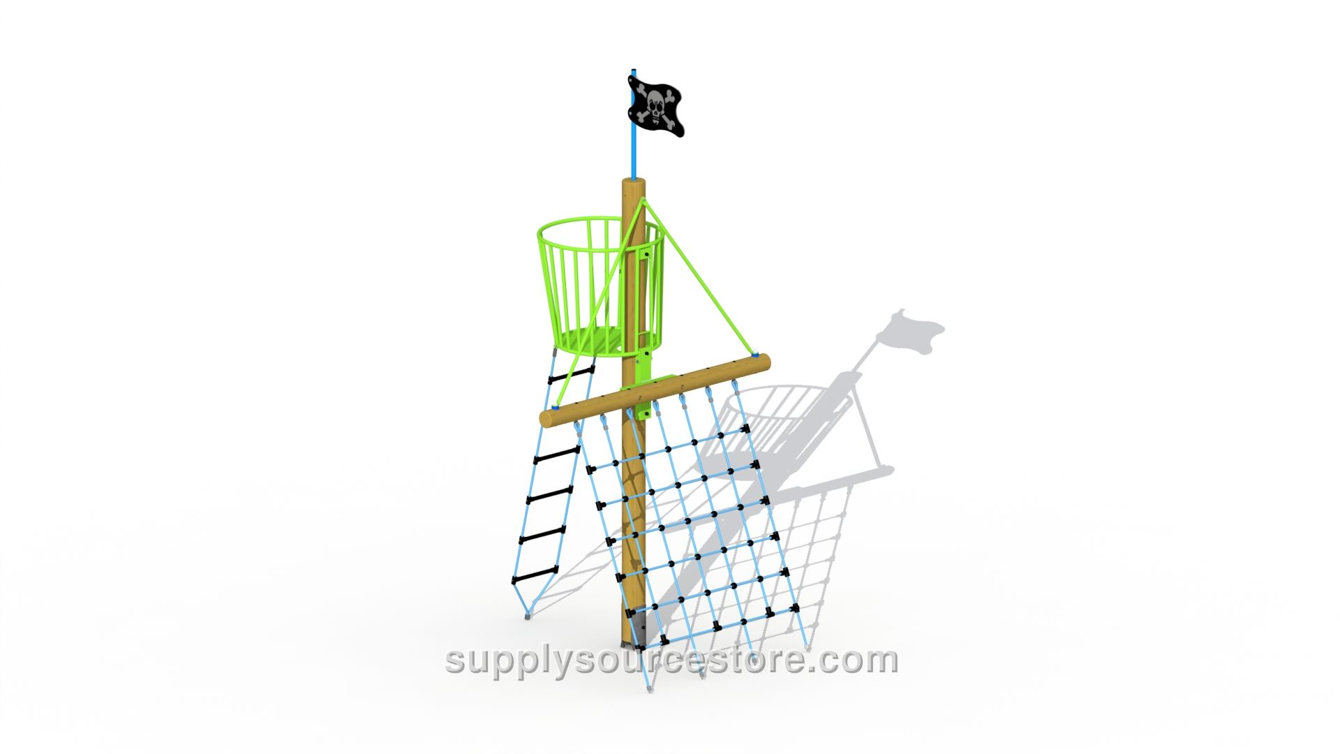 Crow's Nest (crow’s Nest With Pirate Flag And Net) Themed Play Unit