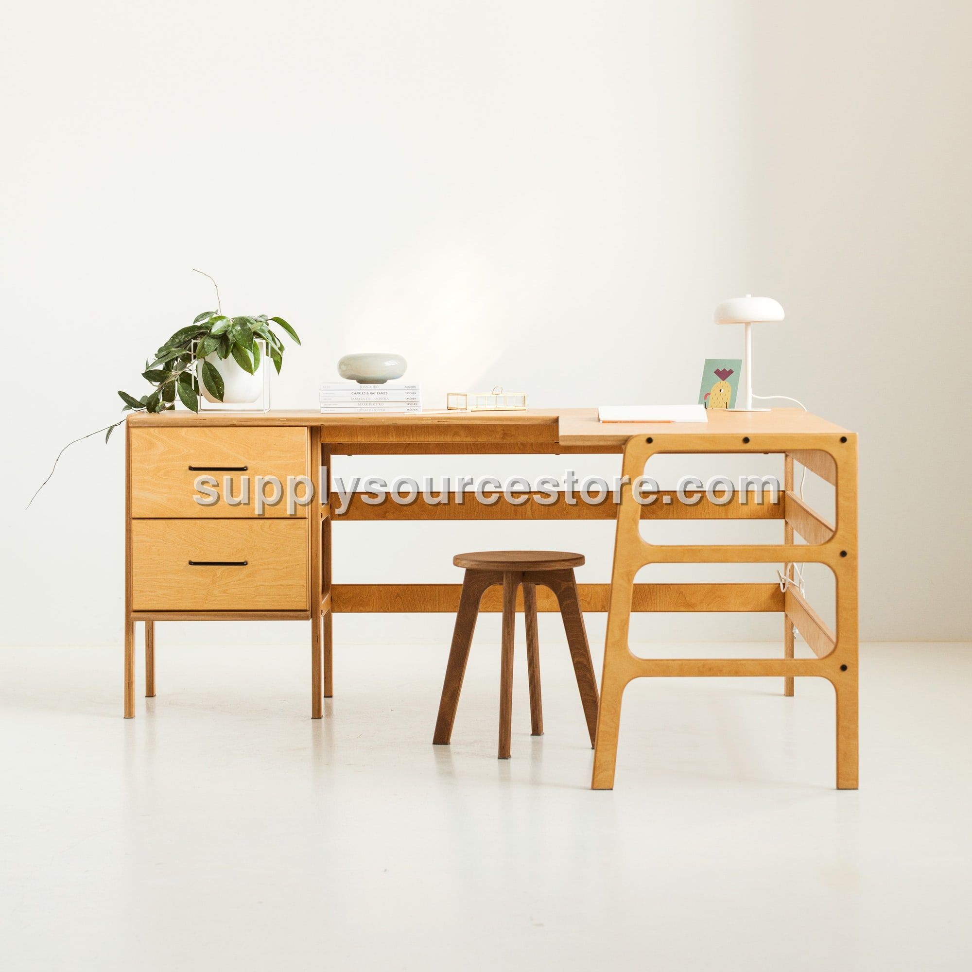 L-Shape Desk 13 with drawers
