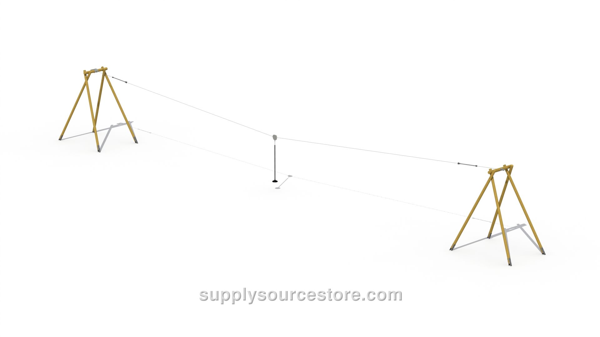 Wooden Aerial Runway (without Starting Platforms) Zip Line