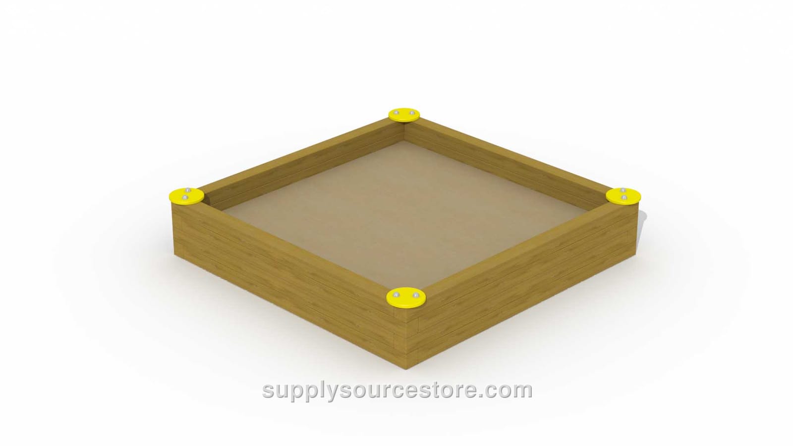 Beam Sandbox (1.8 X 1.8 M (70.9 x 70.9 in)) - 36 Cm (14.2 in) Height With 4 Seats