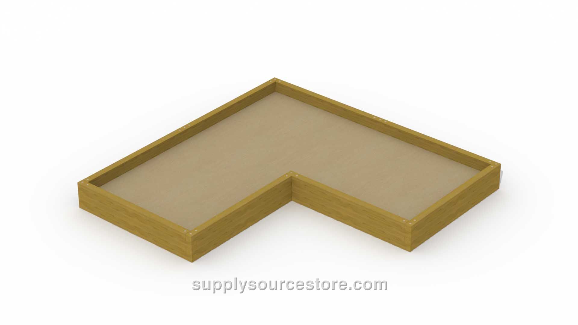 Beam Sandbox (3.8 X 3.8 M (NaN in)) (L-shaped) - 36 Cm (14.2 in) Height