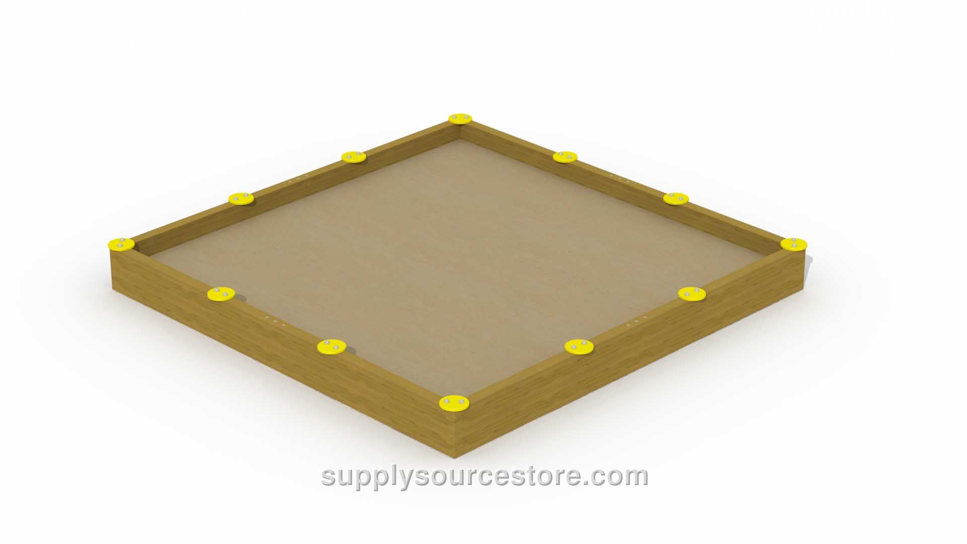 Beam Sandbox (3.8 X 3.8 M (NaN in)) - 36 Cm (14.2 in) Height With 12 Seats