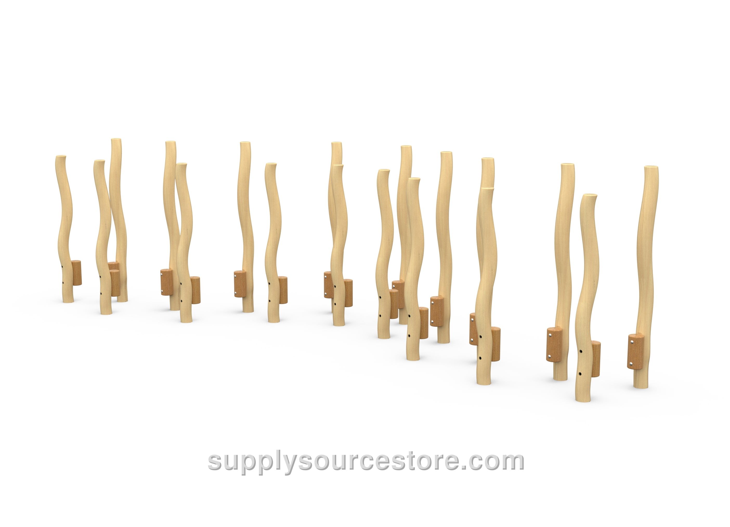 Path Of Stilts (18 Posts) Balance Element