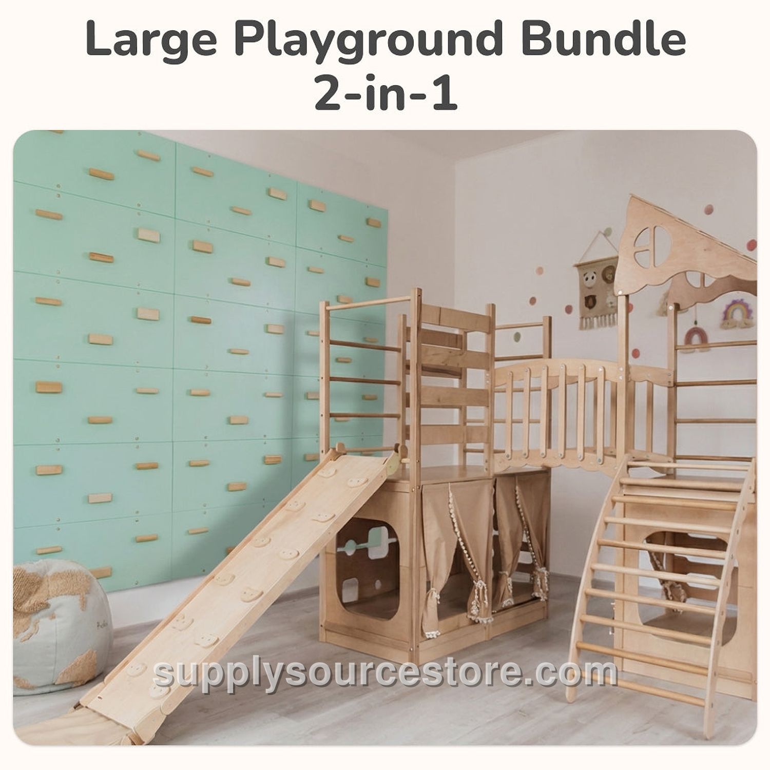 Large Playground Set, 2-in-1 Bundle