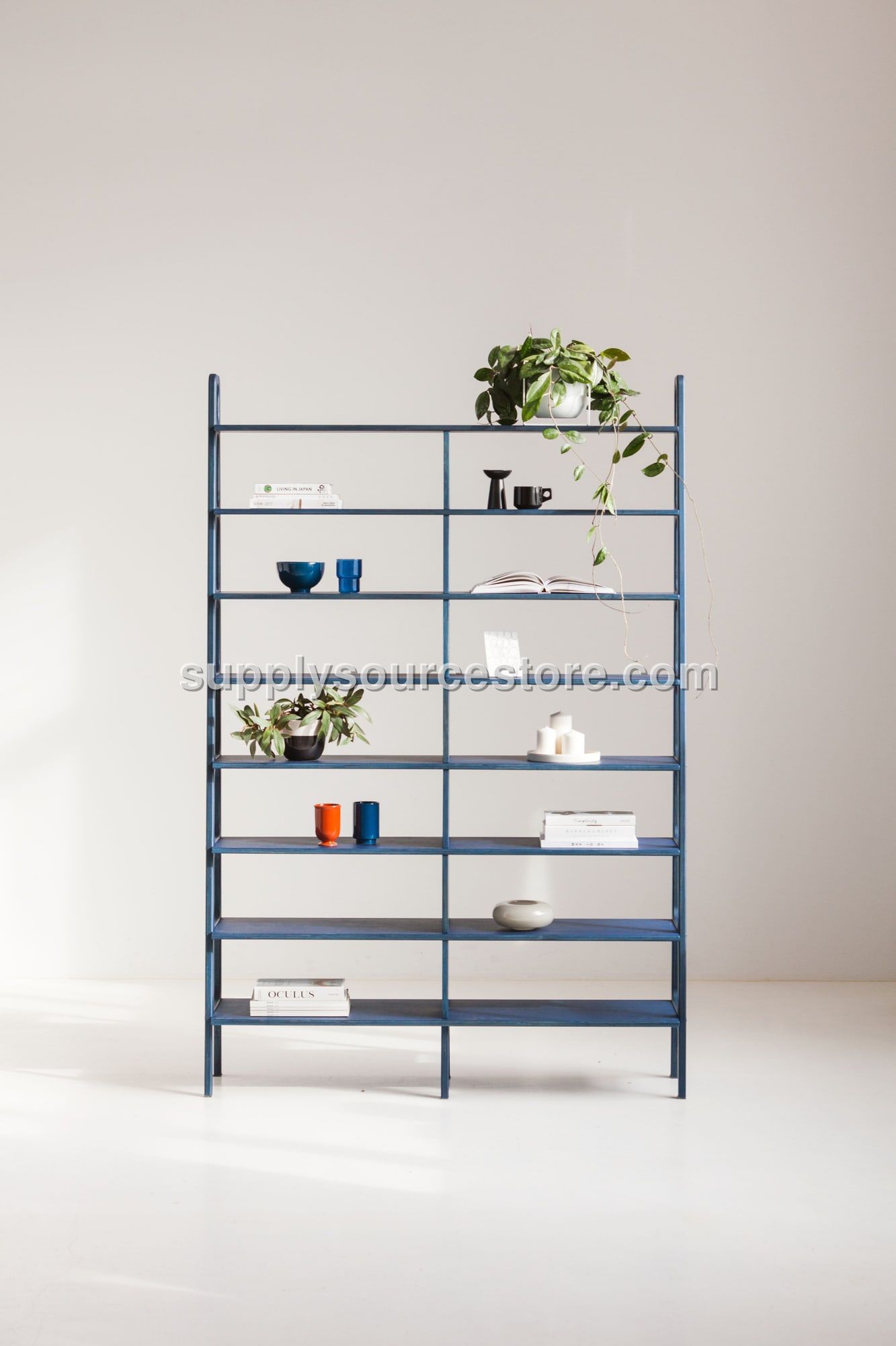 Bookcase Double Maxi Plus with 8 shelves
