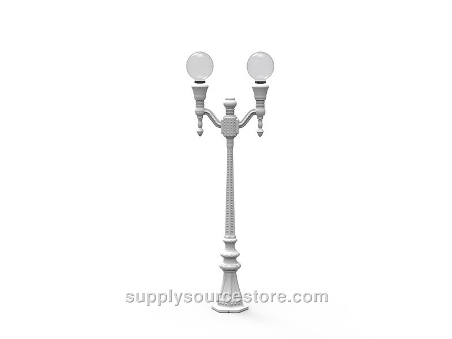 Lighting Pole 2 Meters 2 Globs AD-10