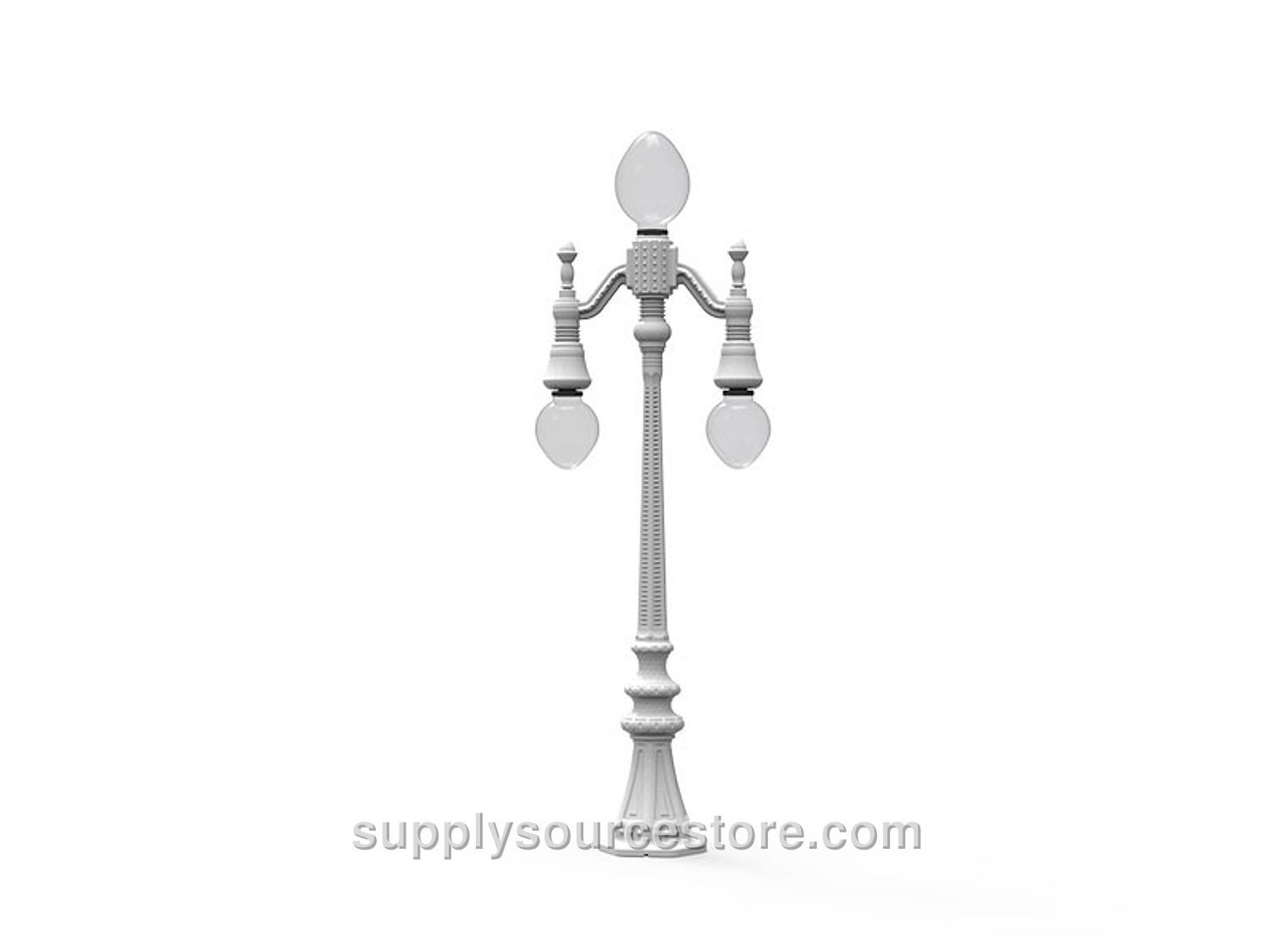 Lighting Pole 2 Meters 3 Globs AD-11