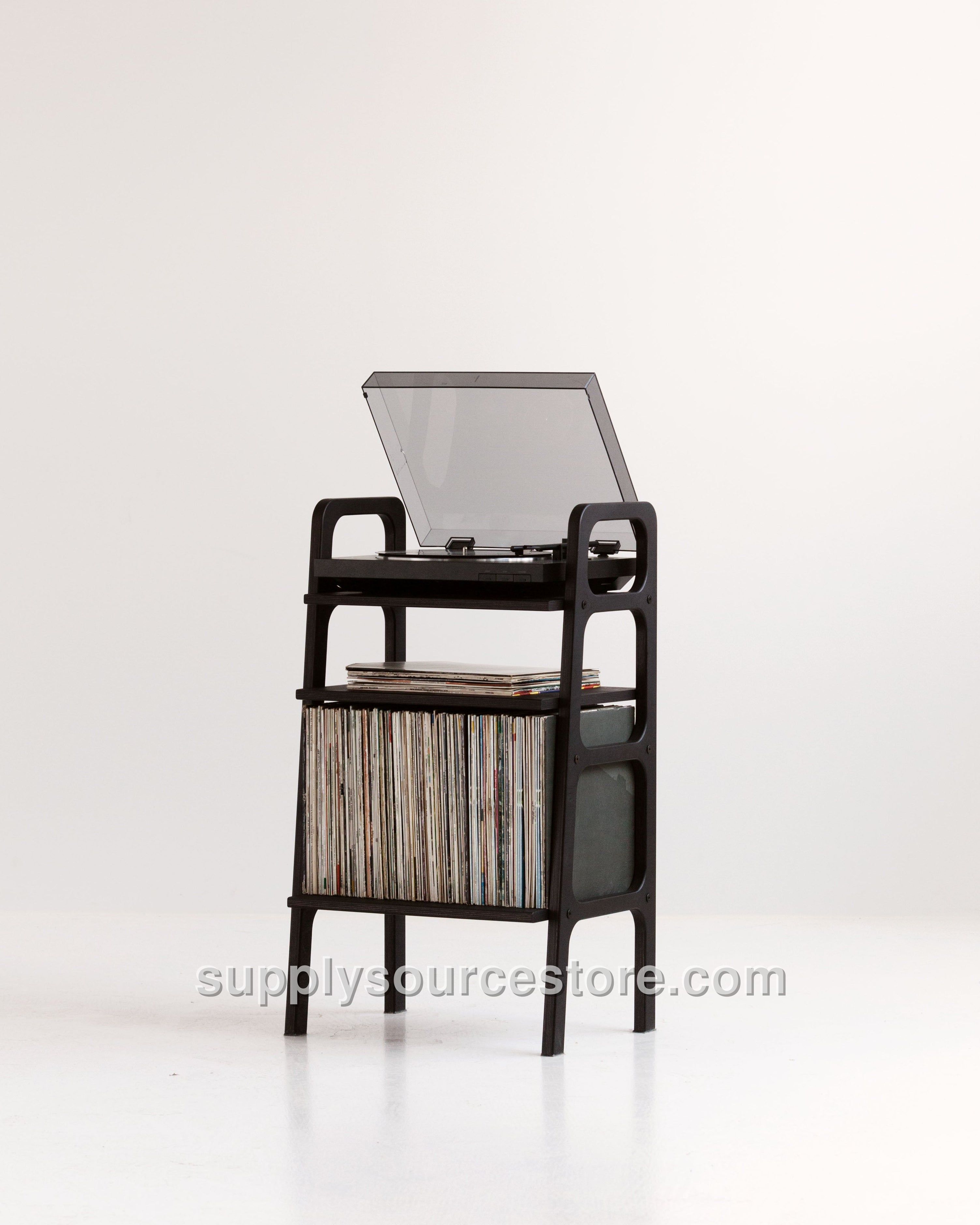 Mini Bookcase with Vinyl Space 90 cm (35.4 in)