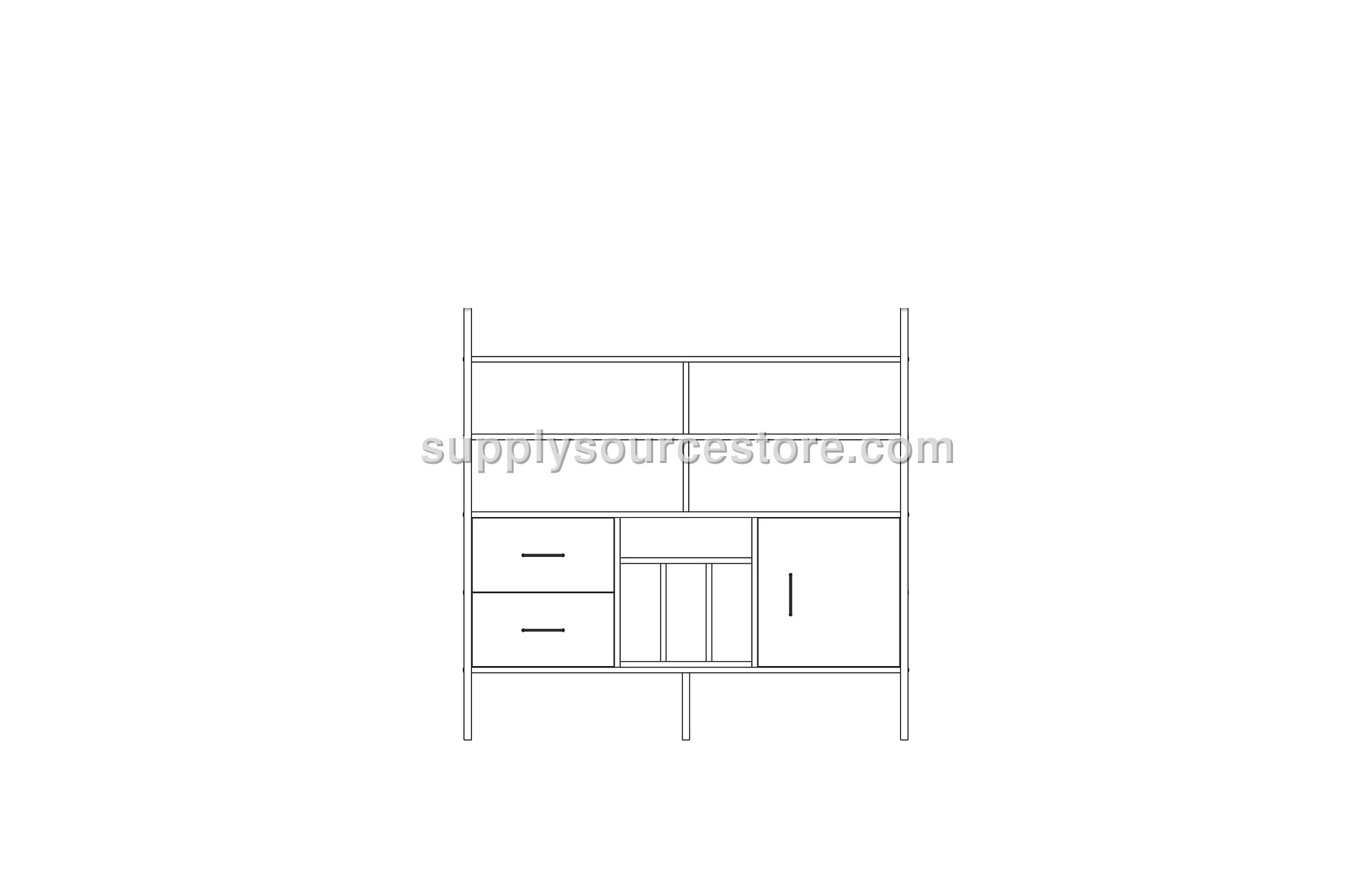 Bookcase Midi w143