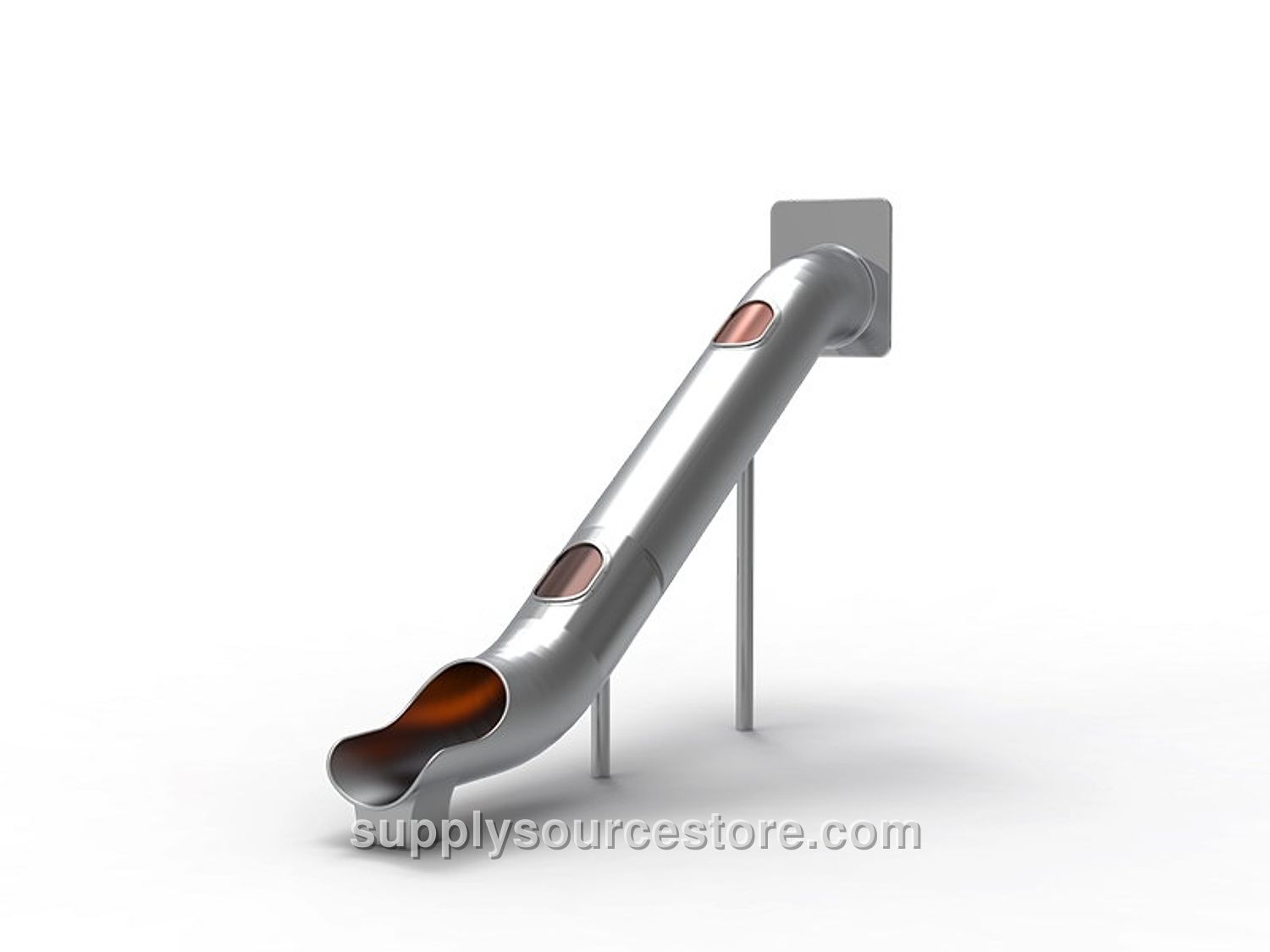 YKR-06 Flat Chrome Tube Slide 2