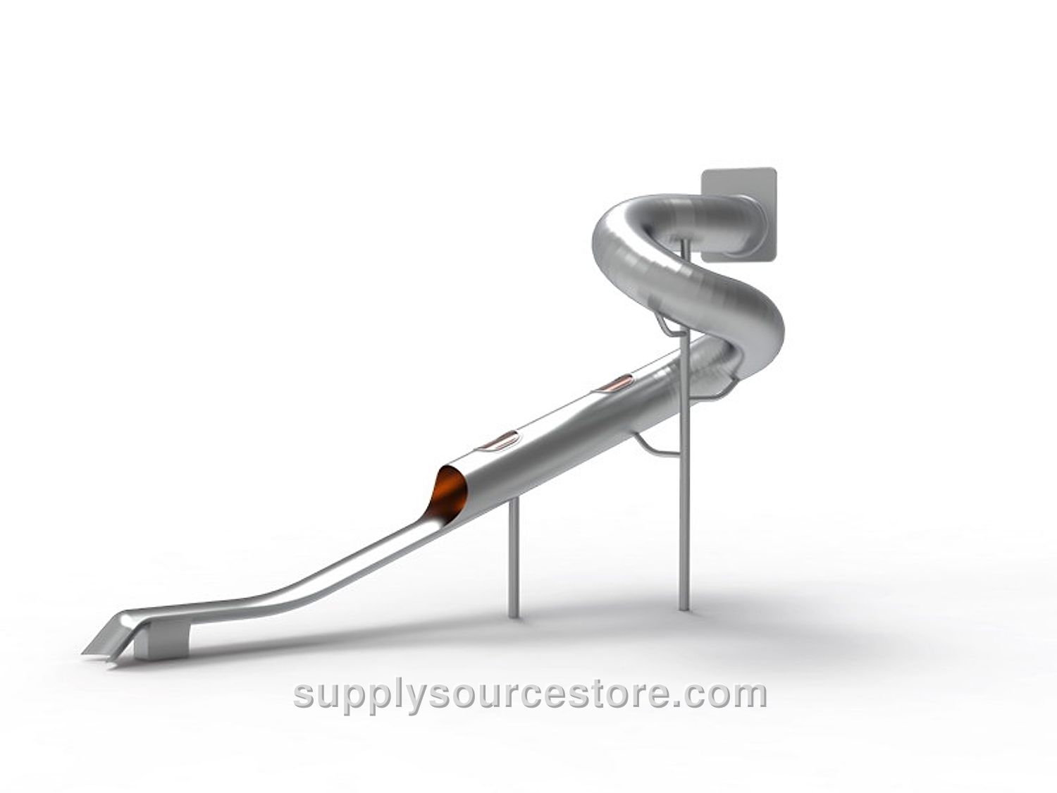YKR-16 Spiral Chrome Tube Slide 3
