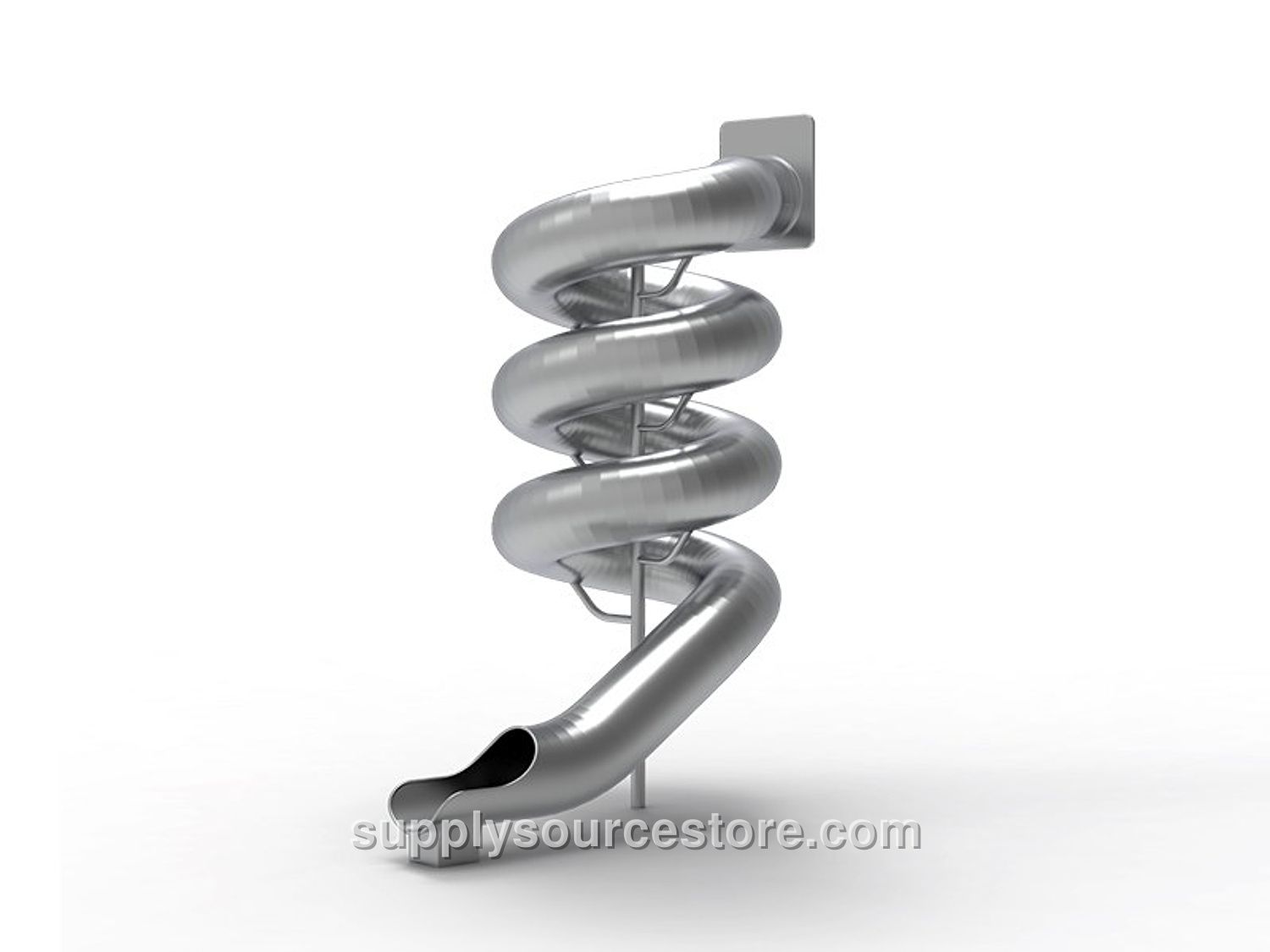 YKR-18 Triple Spiral Chrome Tube Slide