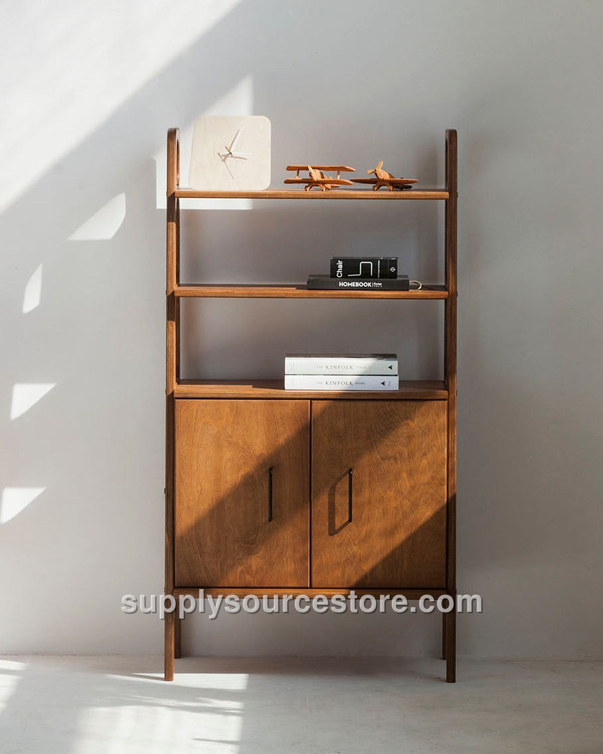 Midi Bookcase with Cabinet – 140 cm (55.1 in)